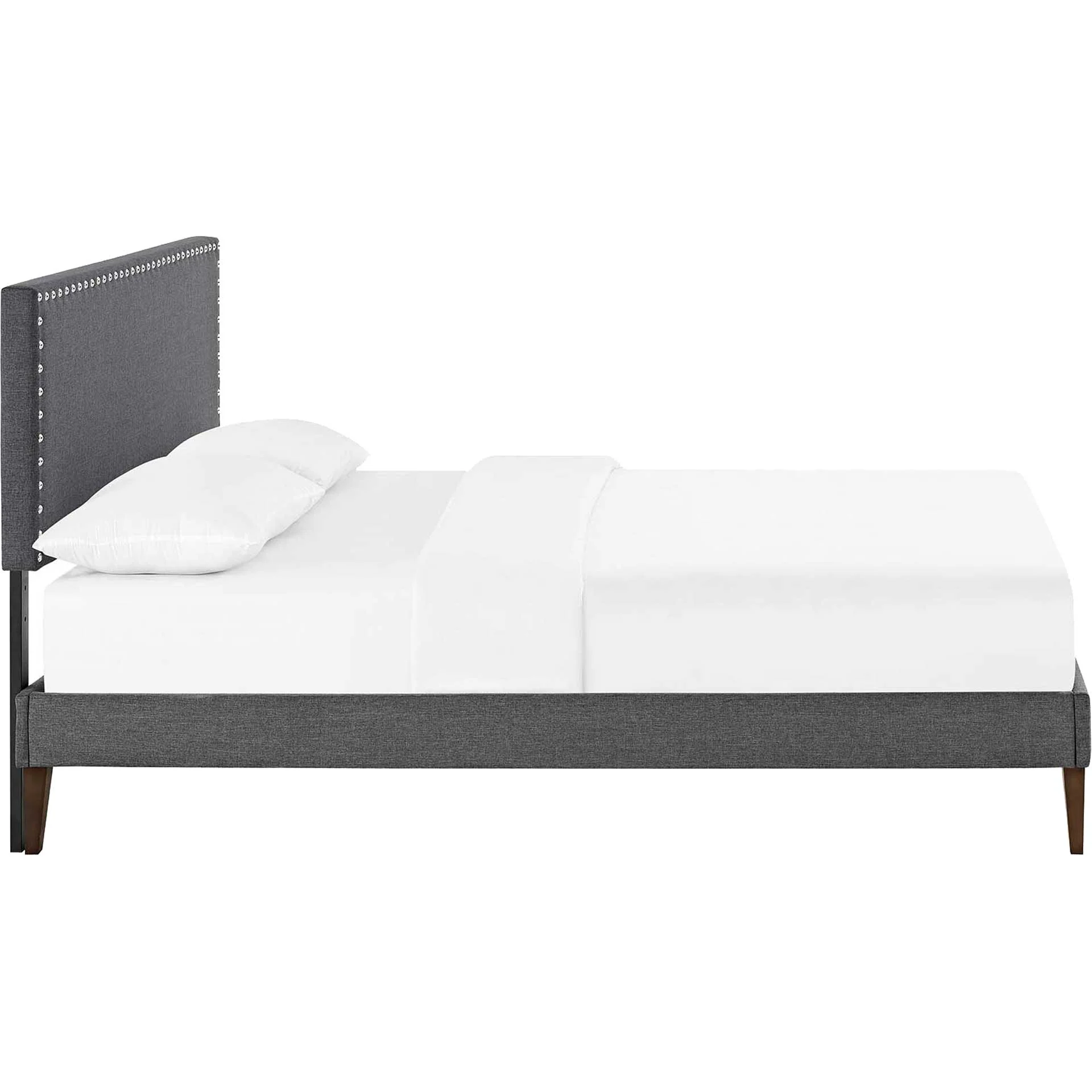 Methow Fabric Platform Bed Gray - Image 3