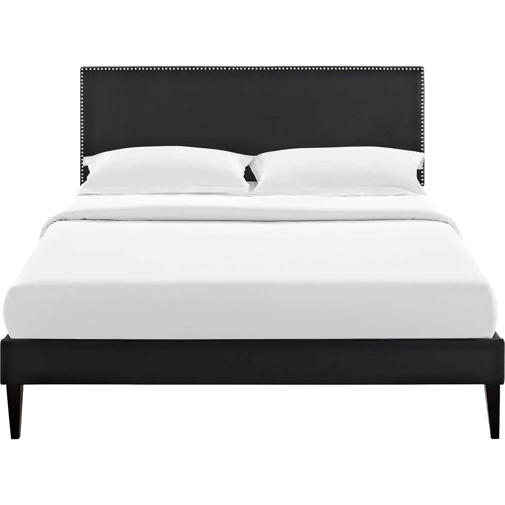 Methow Vinyl Platform Bed Black - Image 2