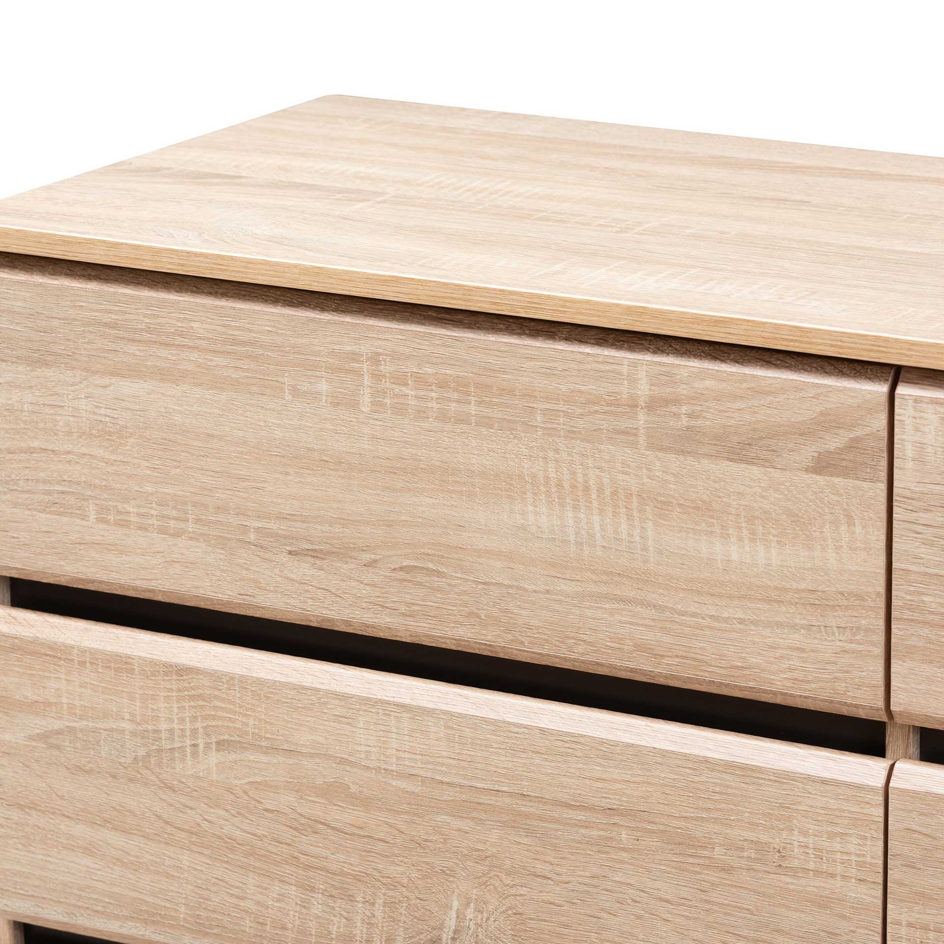 Miabella 6-Drawer Dresser Oak/Dark Gray - Image 5