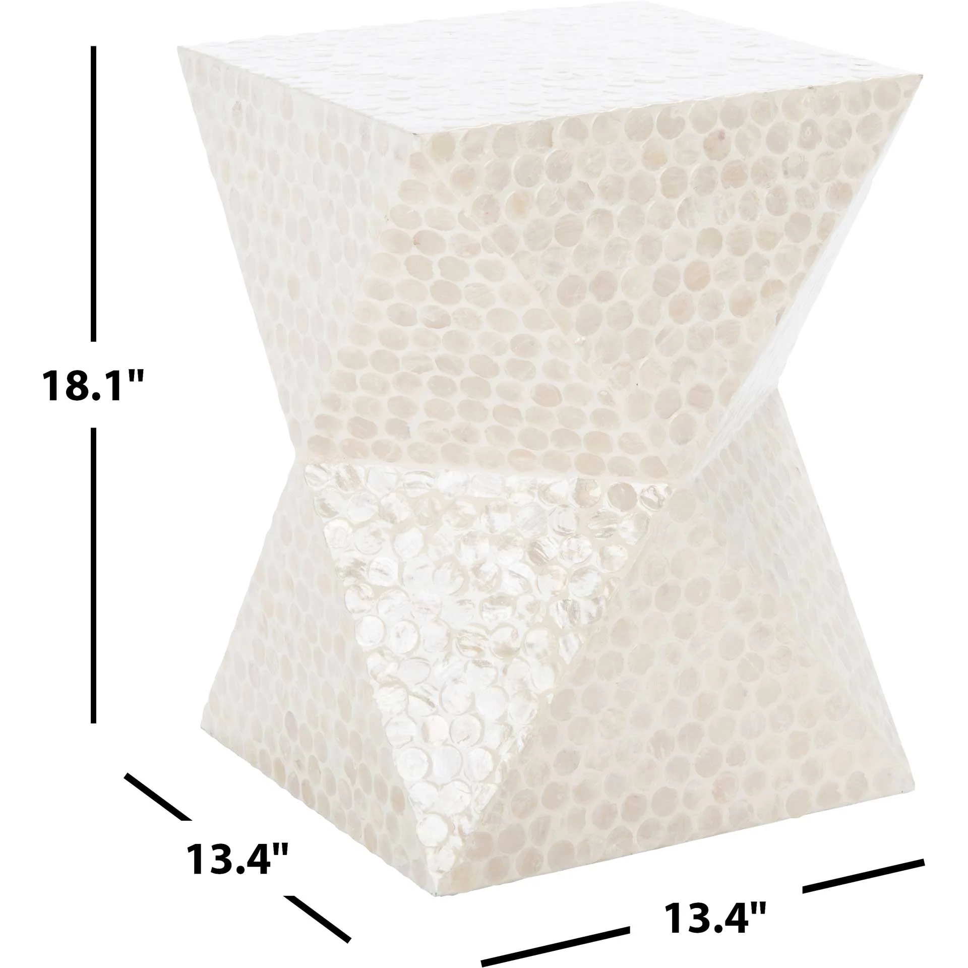 Micha Accent Table White - Image 7
