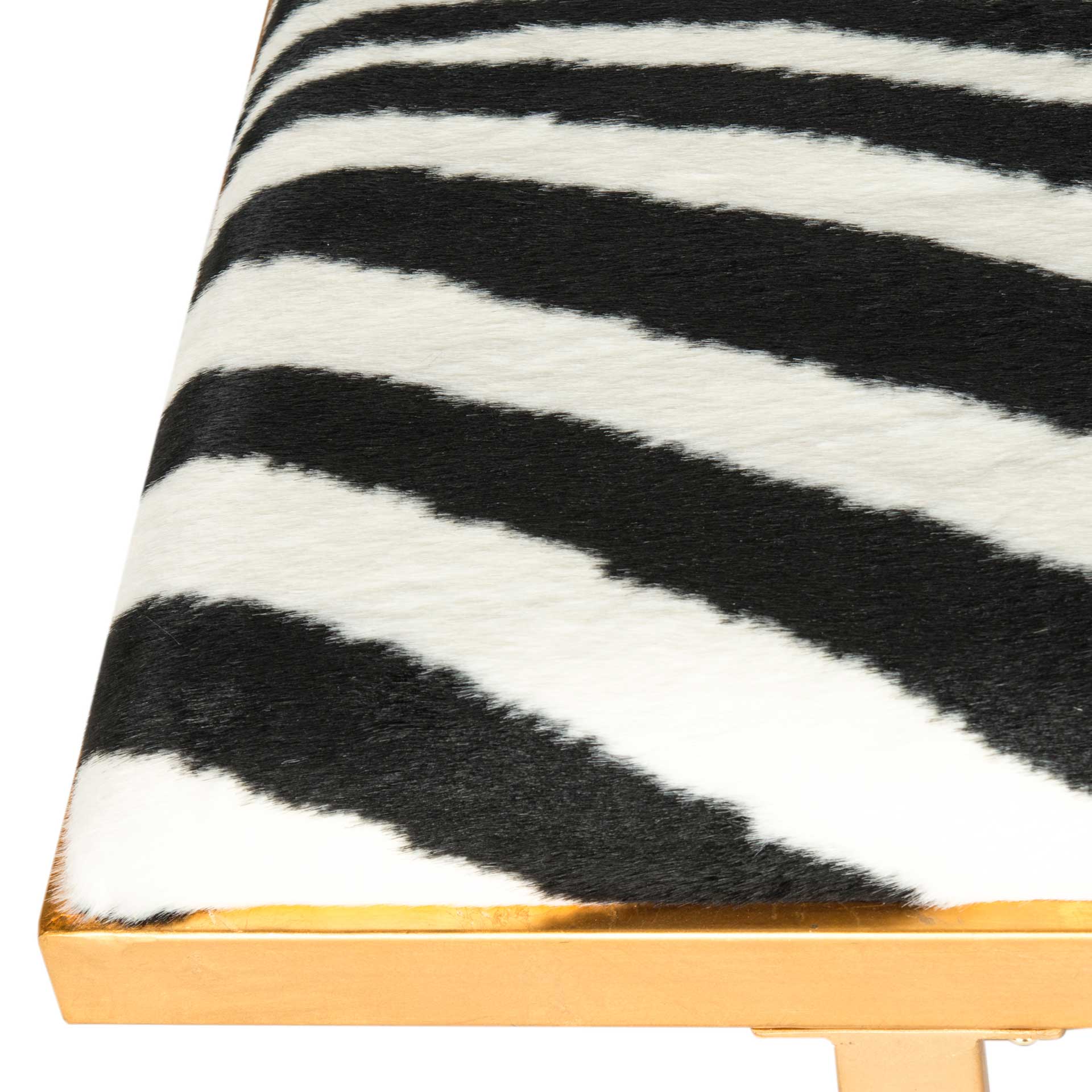Michaela Loft Bench/Coffee Table Zebra/Gold - Image 4