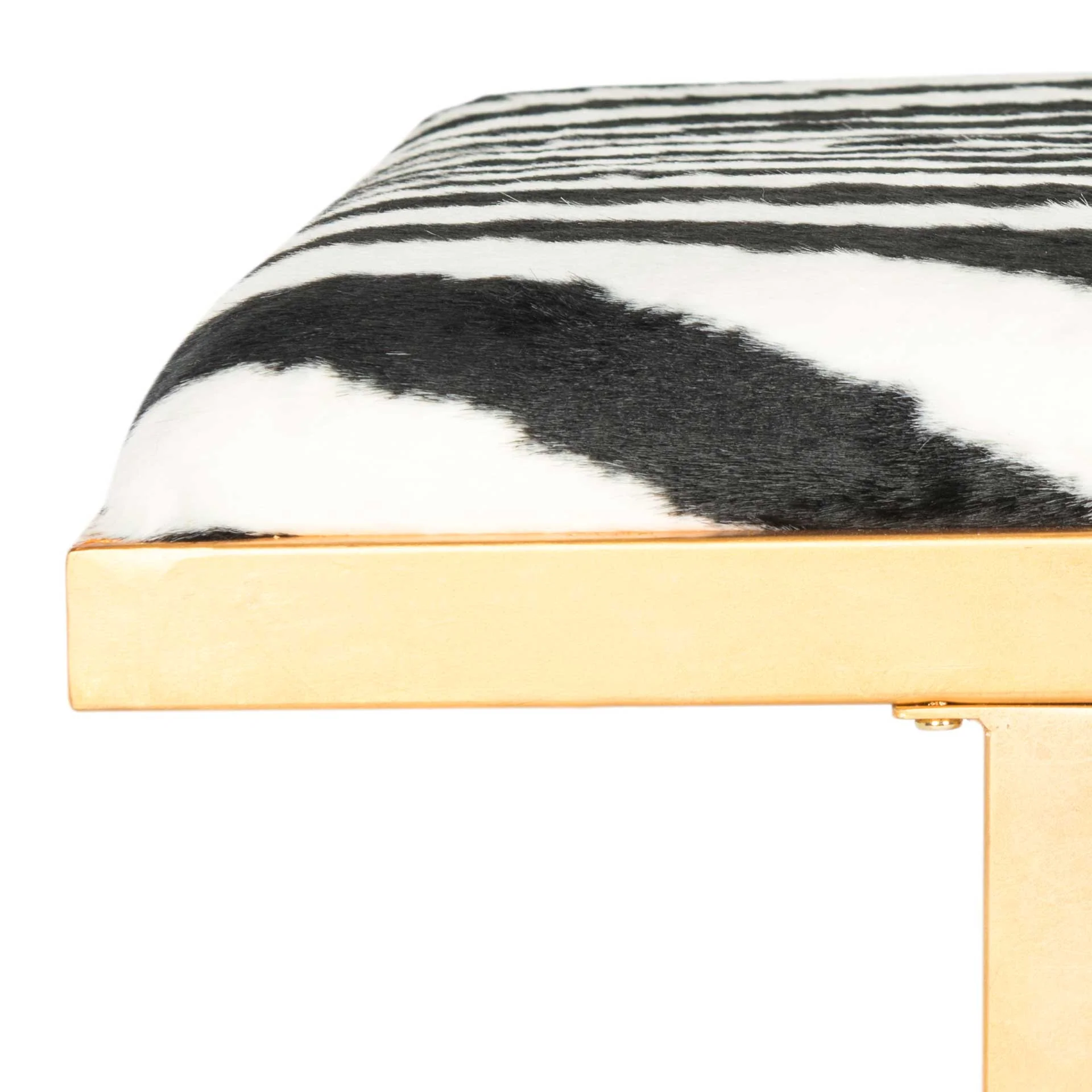 Michaela Loft Bench/Coffee Table Zebra/Gold - Image 5