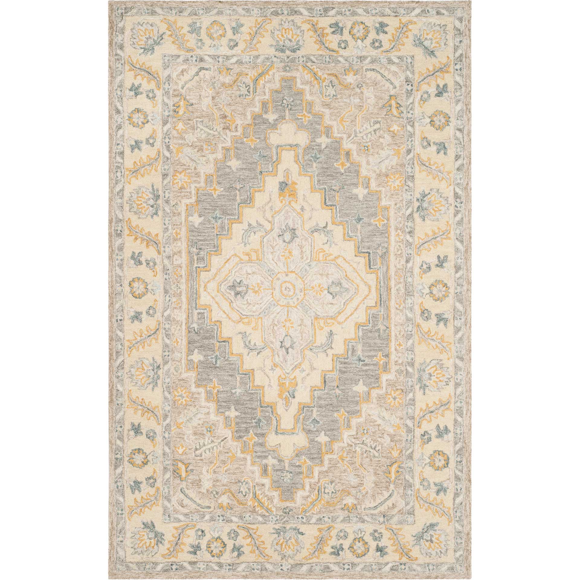 Micro-Loop Beige/Gray Area Rug - Image 2