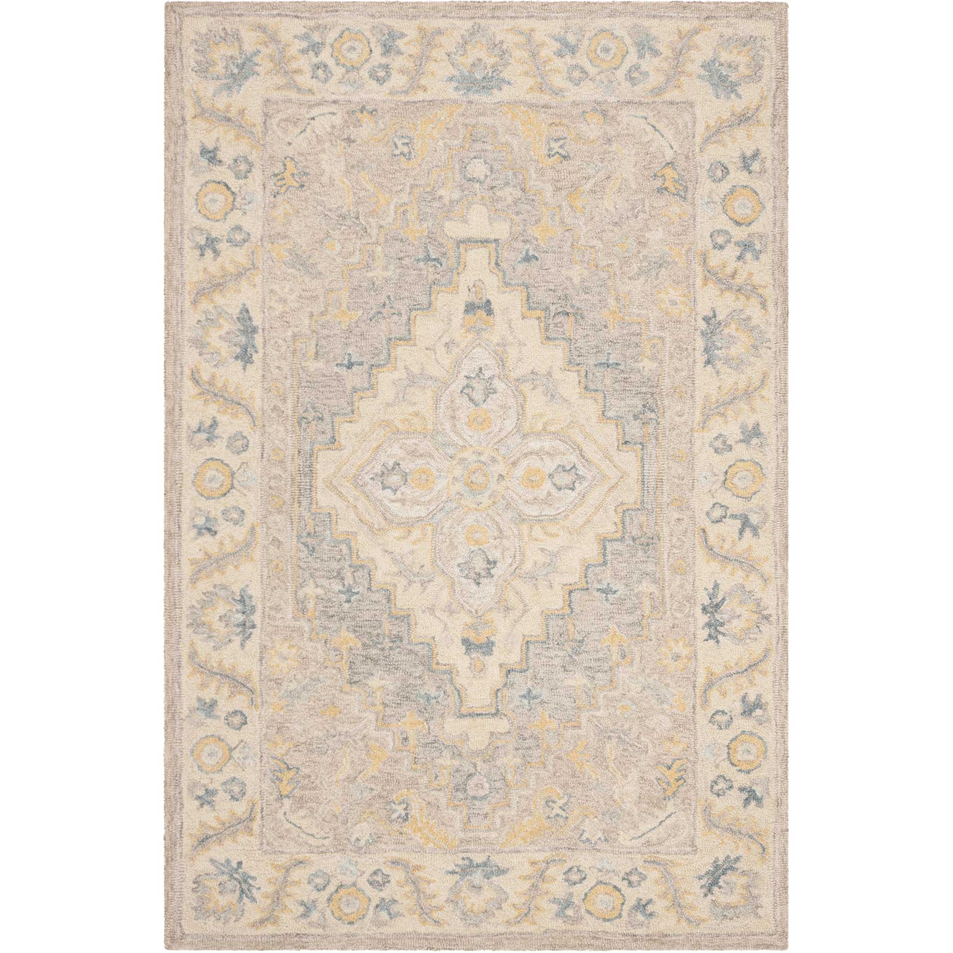 Micro-Loop Beige/Gray Area Rug - Image 4