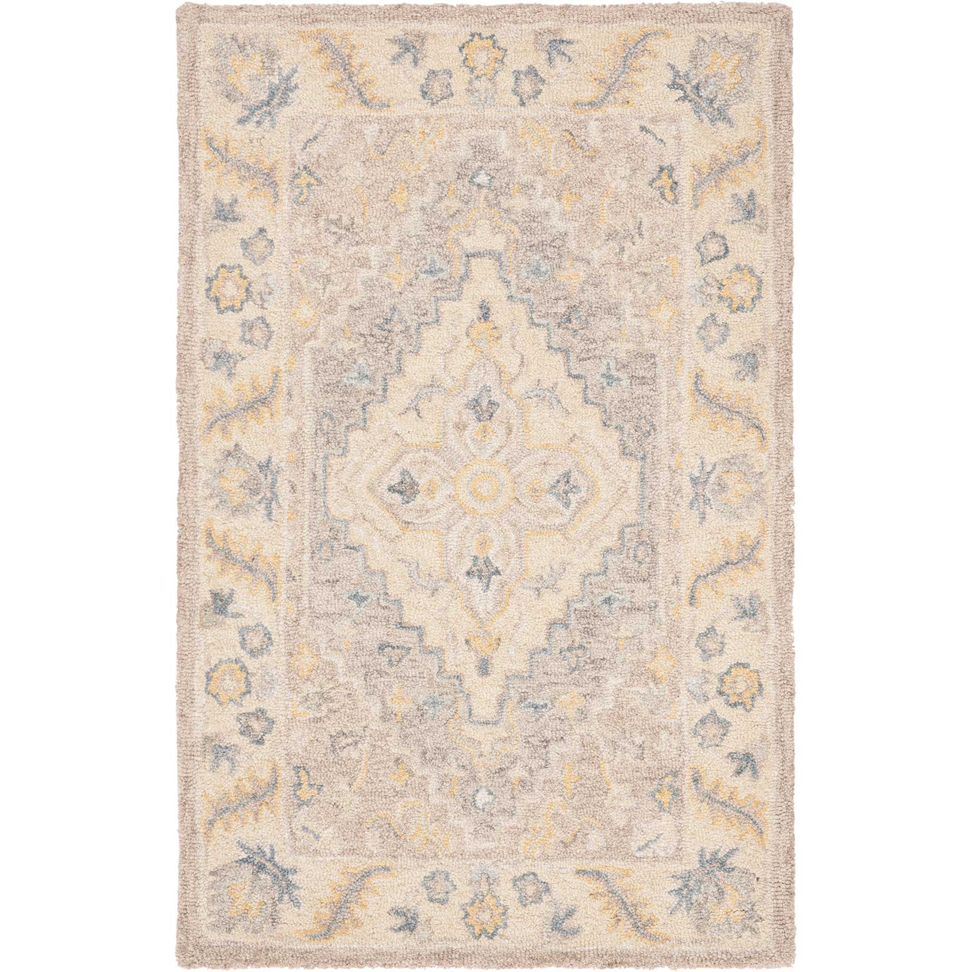 Micro-Loop Beige/Gray Area Rug - Image 5
