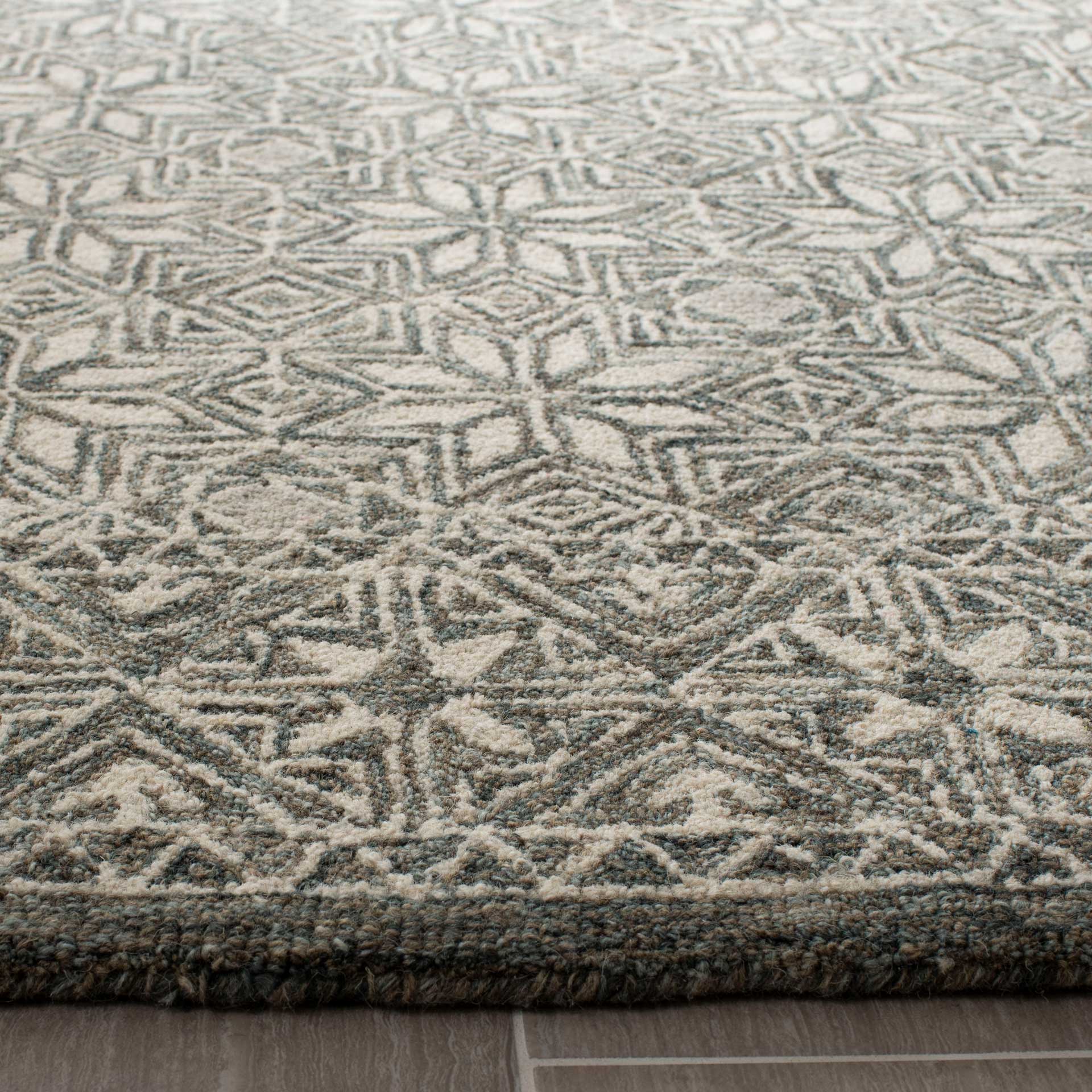 Micro-Loop Blue/Ivory Area Rug - Image 2