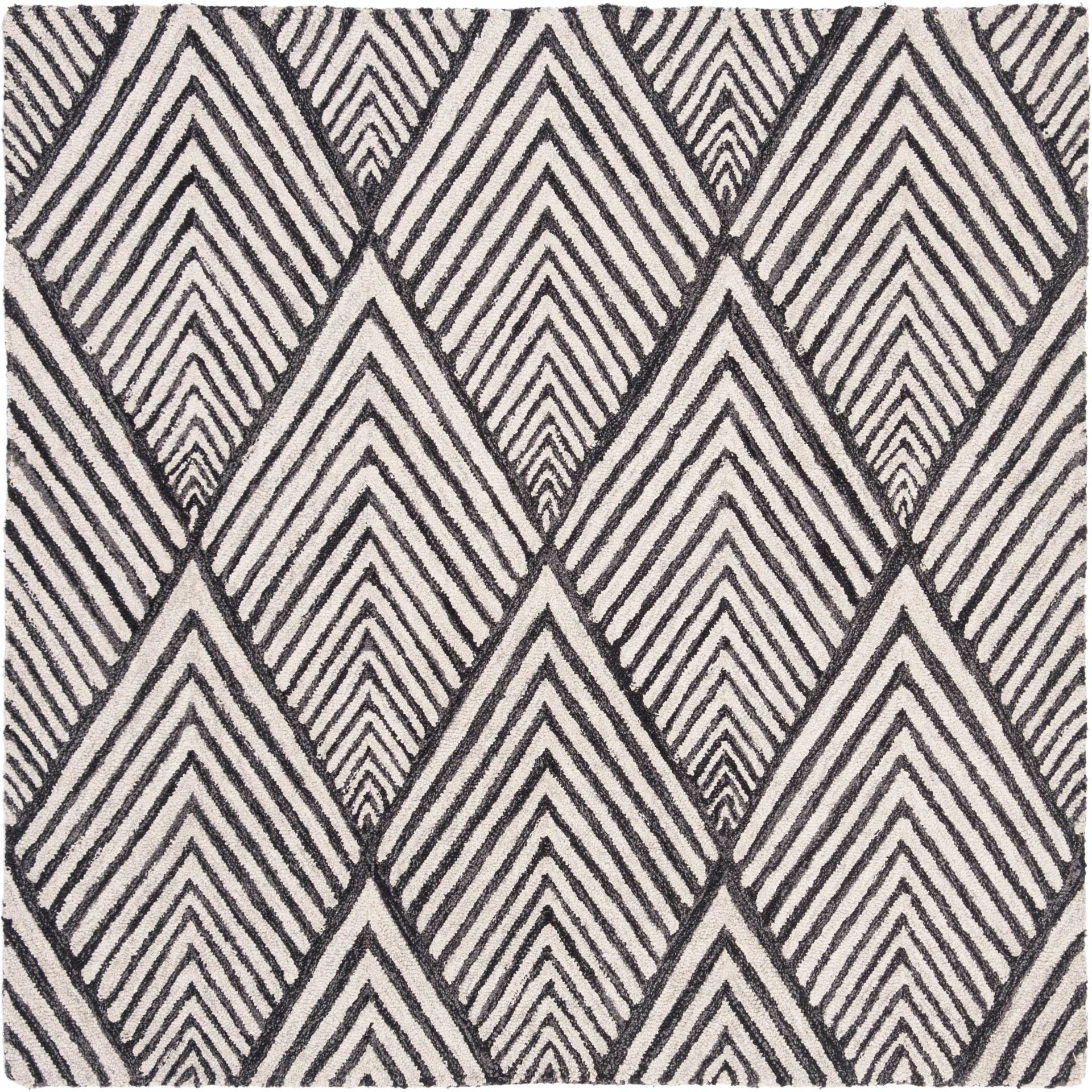 Micro-Loop Charcoal/Ivory Area Rug - Image 3