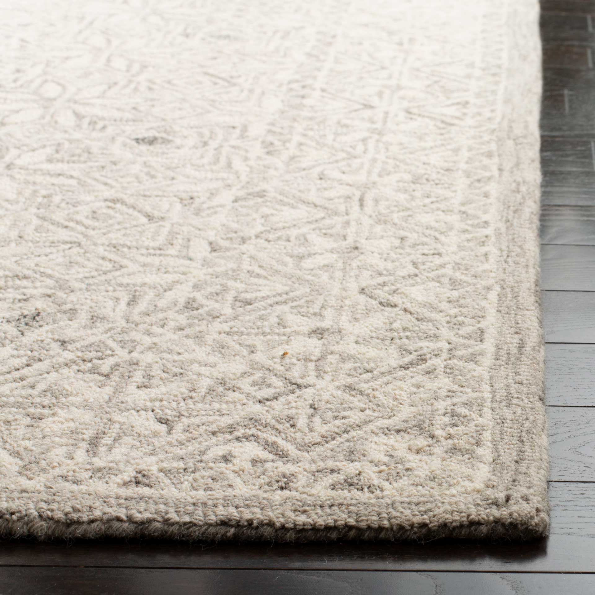Micro-Loop Silver/Ivory Area Rug - Image 2