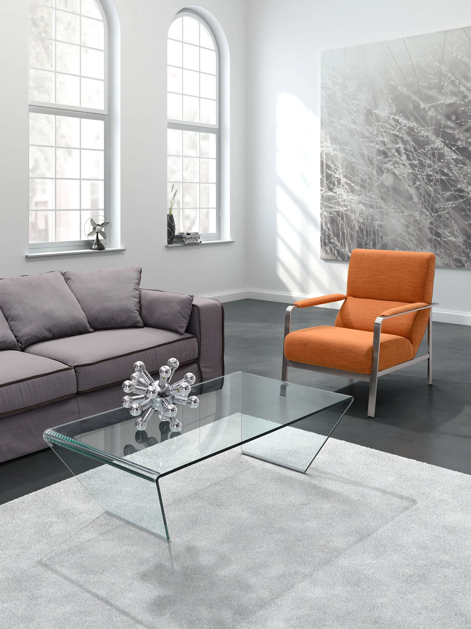 Middlebury Coffee Table Clear Glass - Image 4