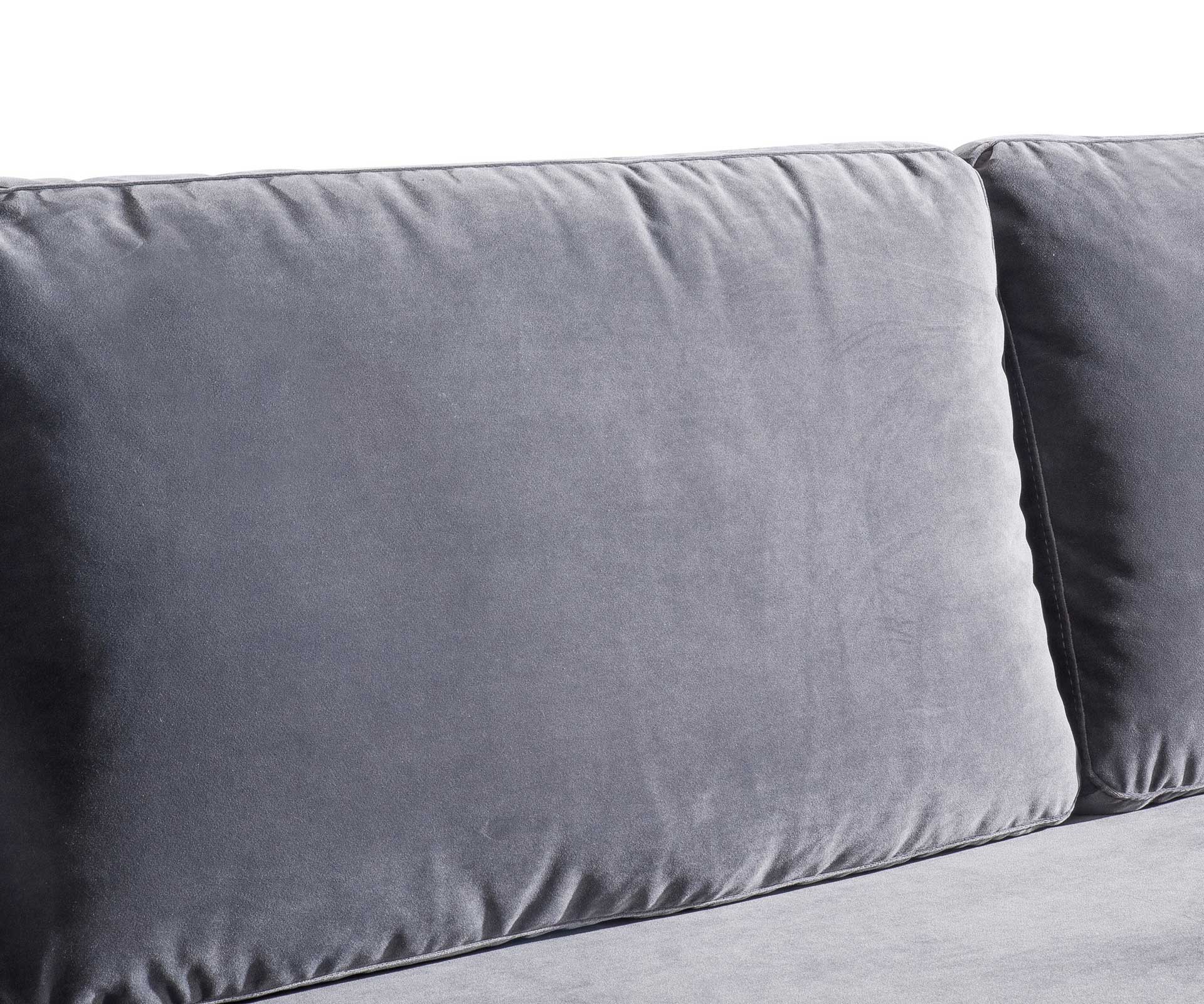 Midnight Velvet Sofa Gray - Image 7