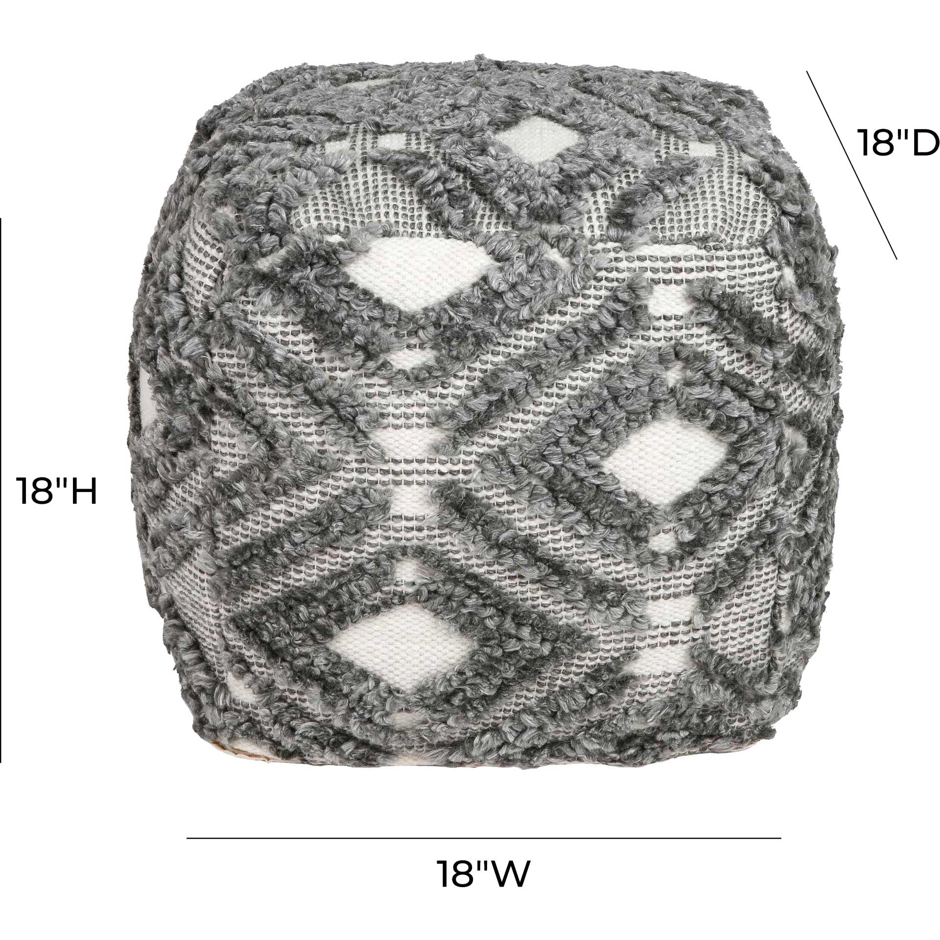 Migramah Pouf Charcoal Gray - Image 4
