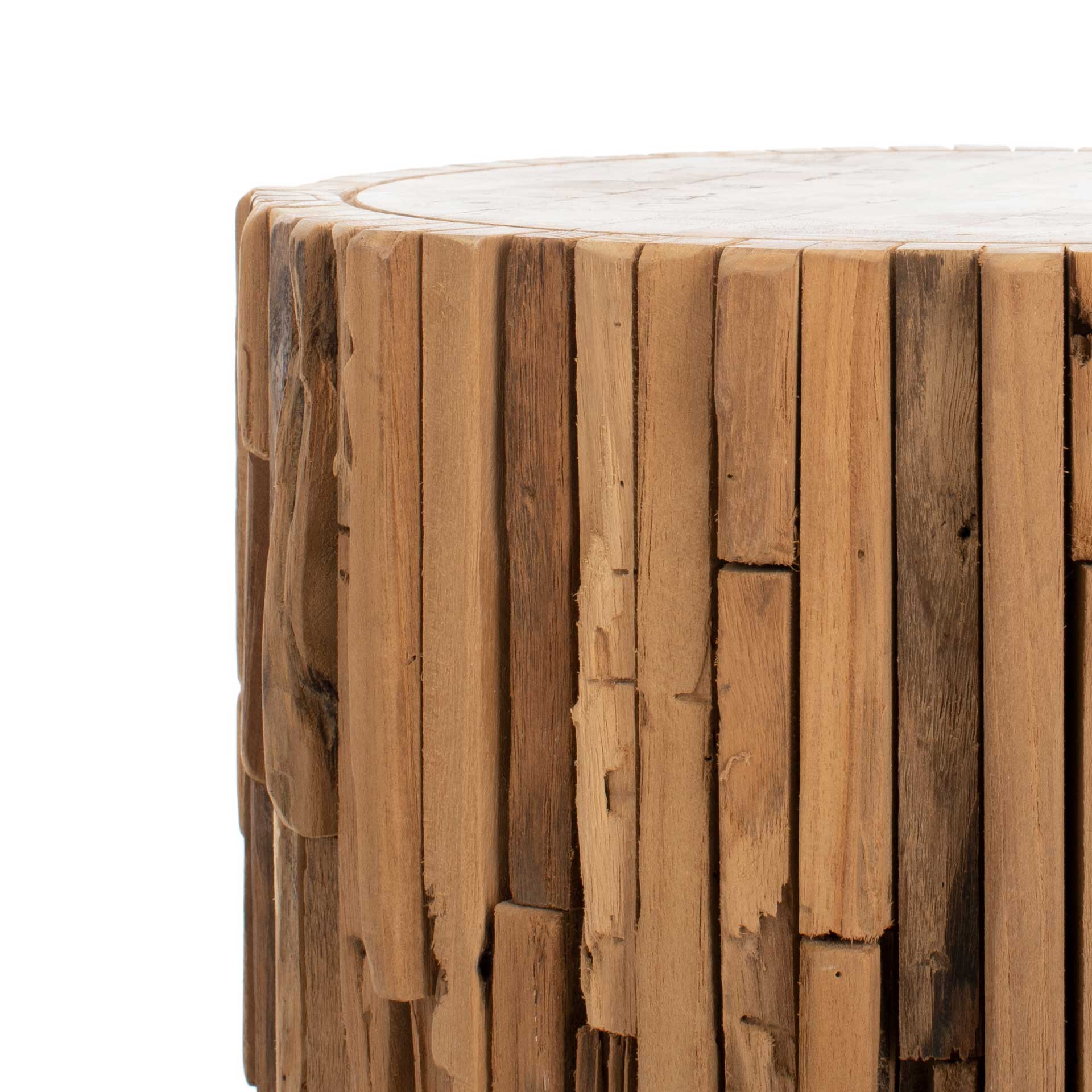 Migramah Round Stool Medium Oak - Image 2