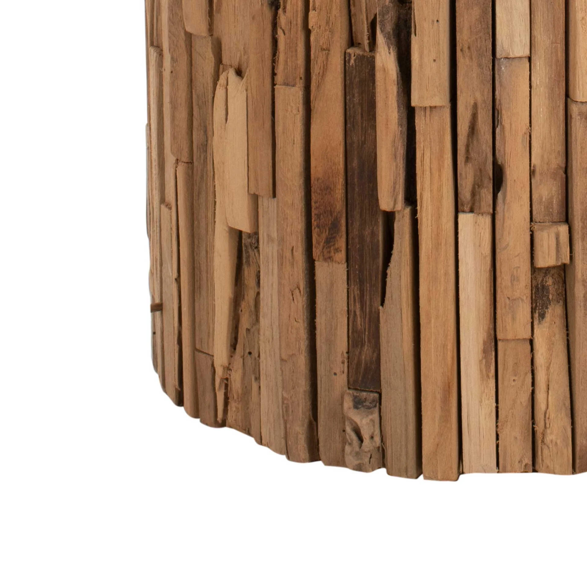 Migramah Round Stool Medium Oak - Image 4
