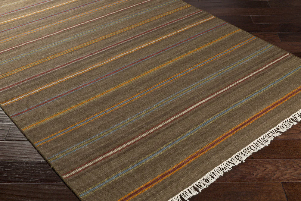 Miguel Olive/Teal/Burgundy Area Rug - Image 3