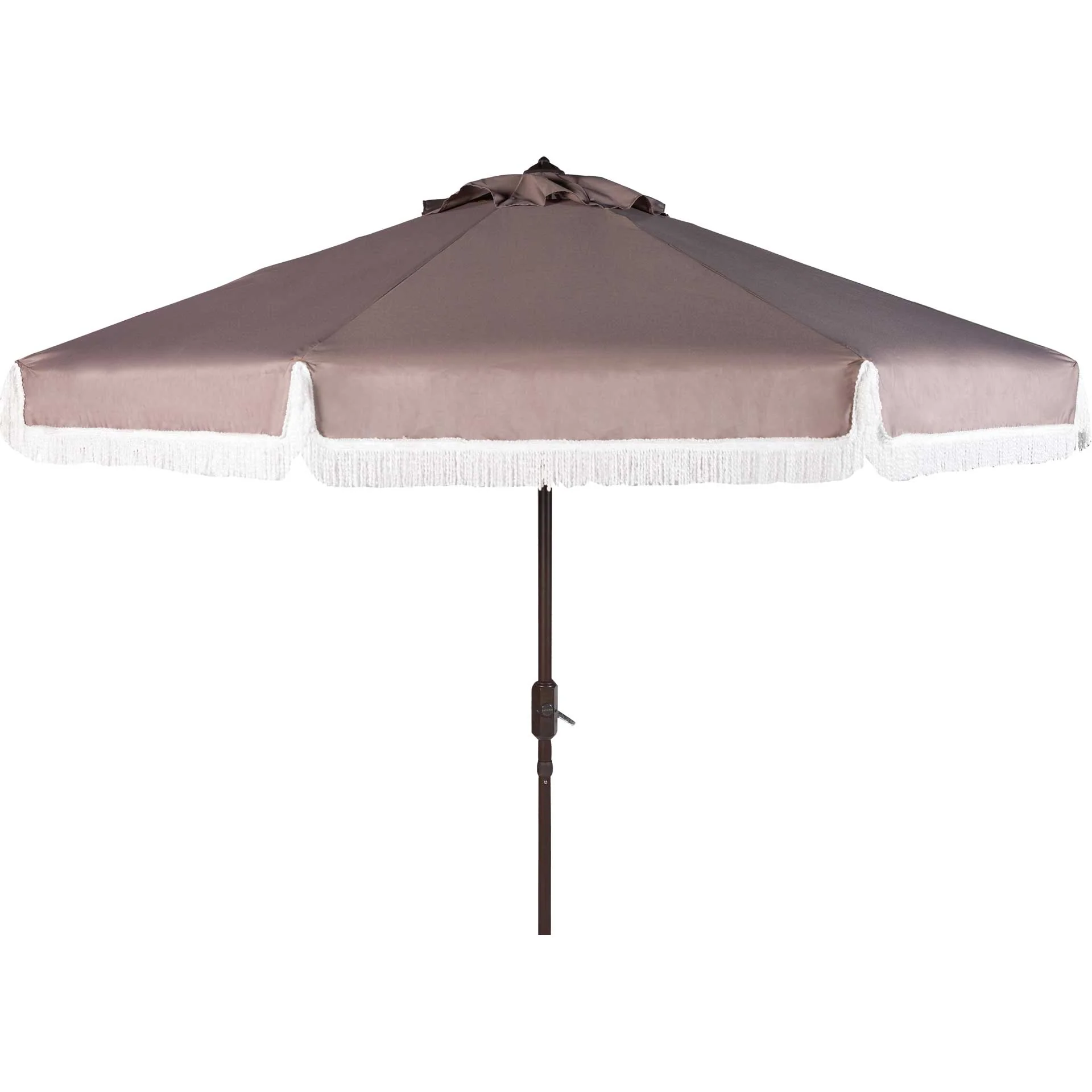Mika Outdoor Push Button Tilt Umbrella Gray/White - Image 2