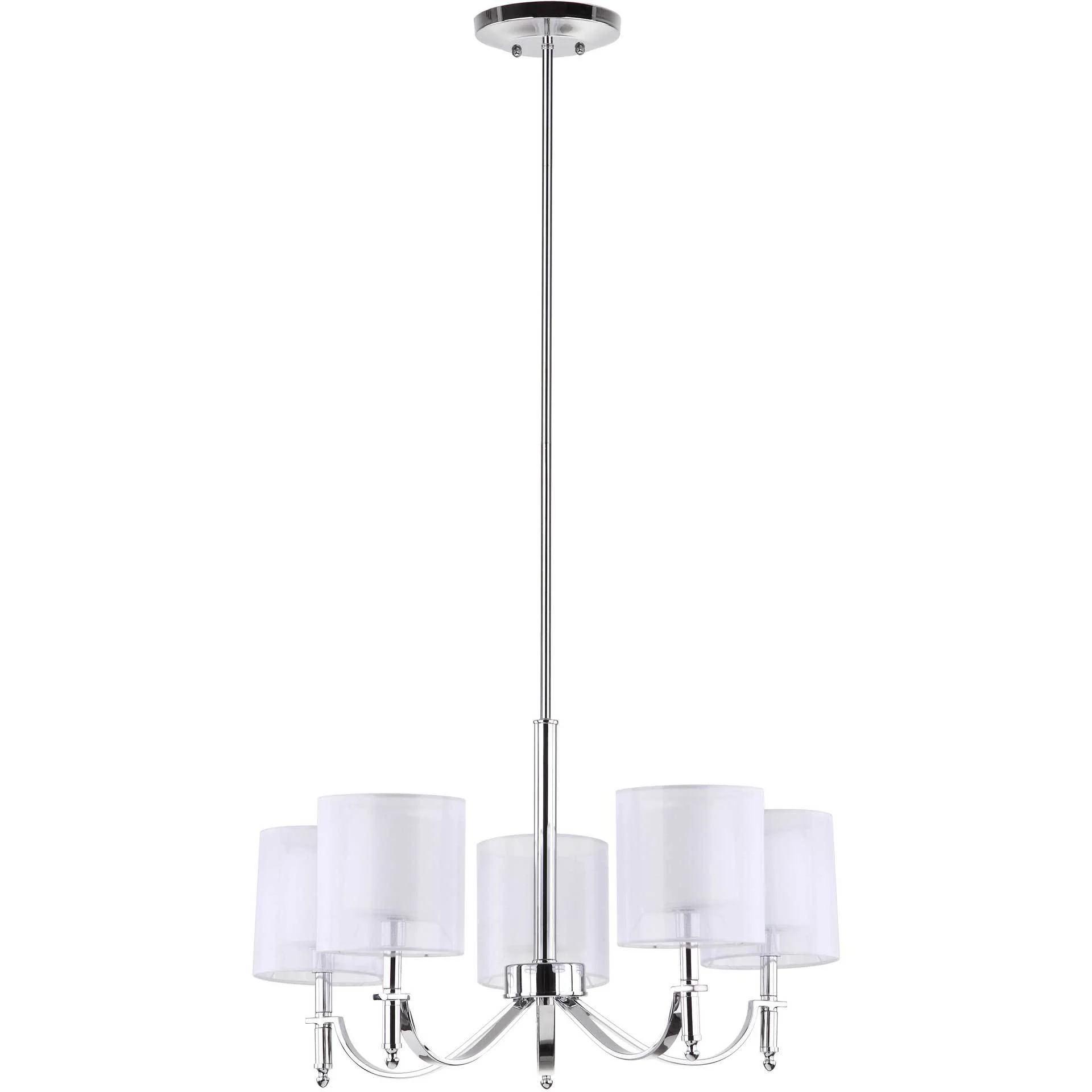 Milena Chrome Adjustable Chandelier - Image 2