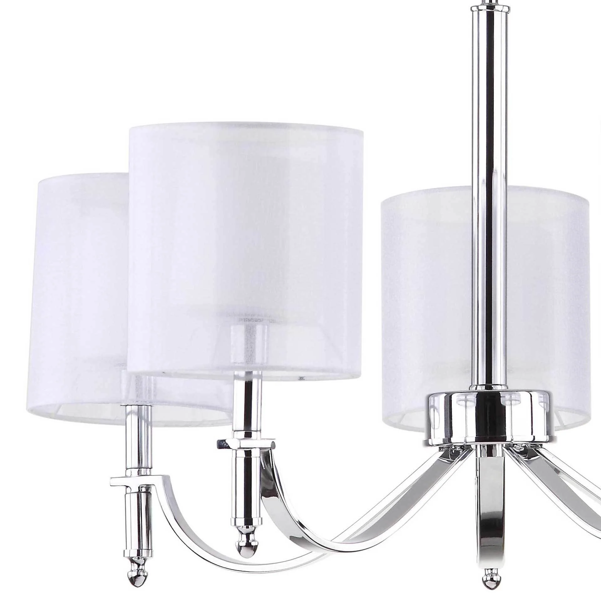 Milena Chrome Adjustable Chandelier - Image 3