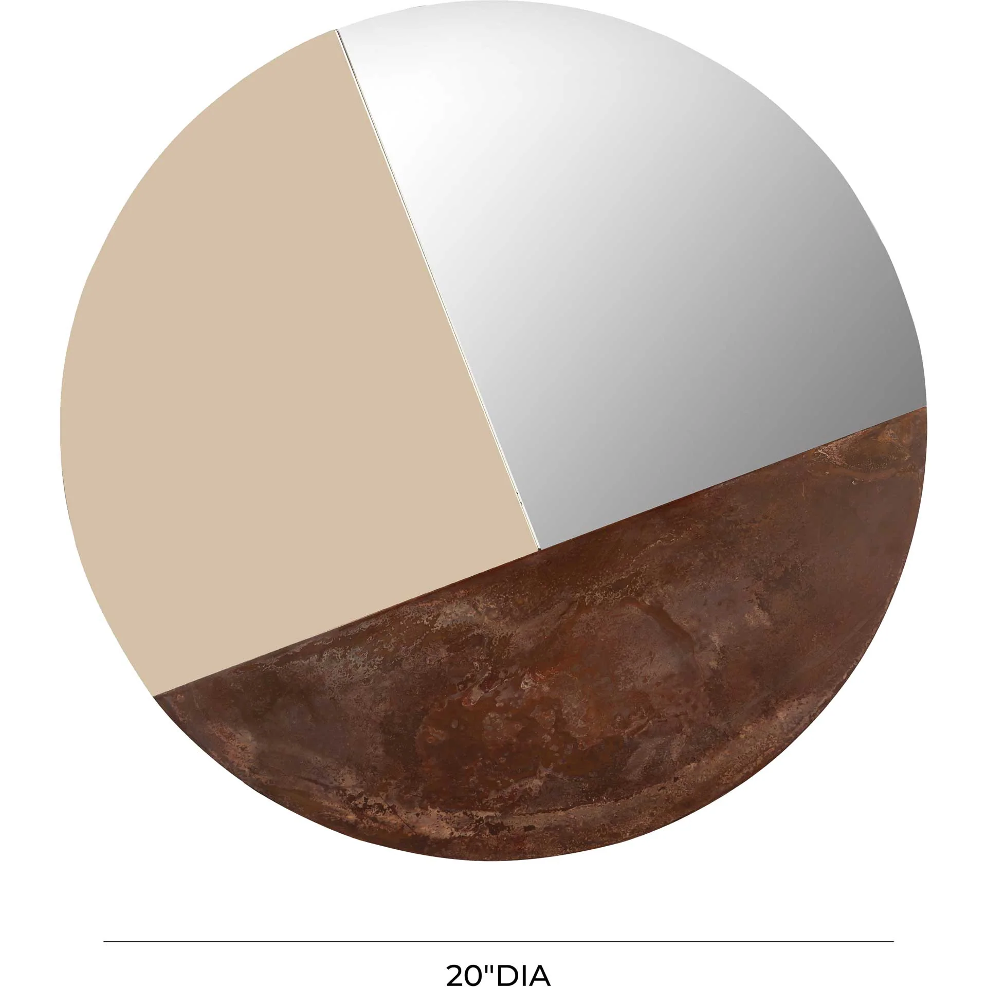 Milena Round Mirror Copper - Image 6