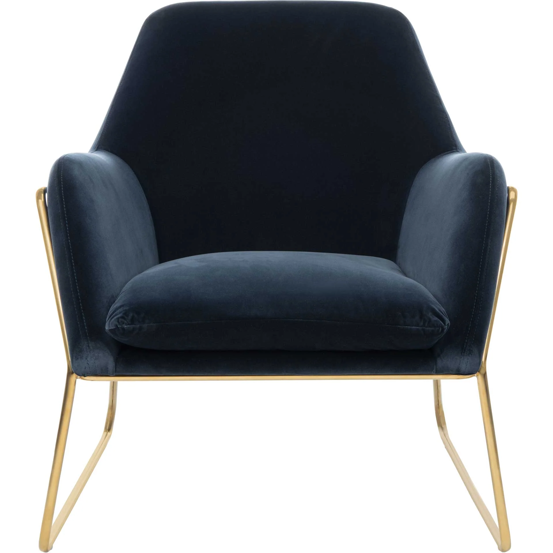 Millard Metal Frame Accent Chair Navy - Image 2