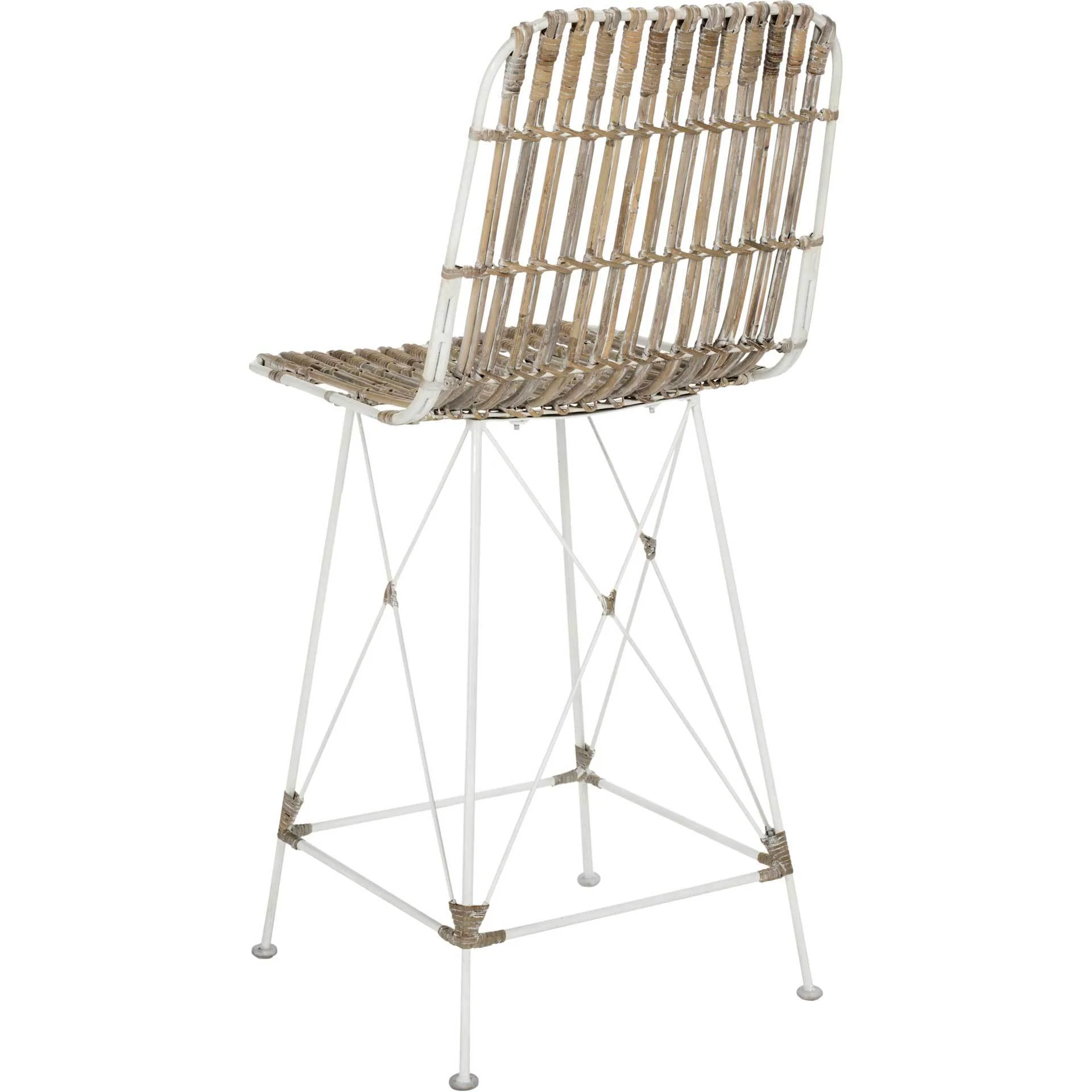 Millie Wicker Bar Stool White Wash (Set of 2) - Image 10