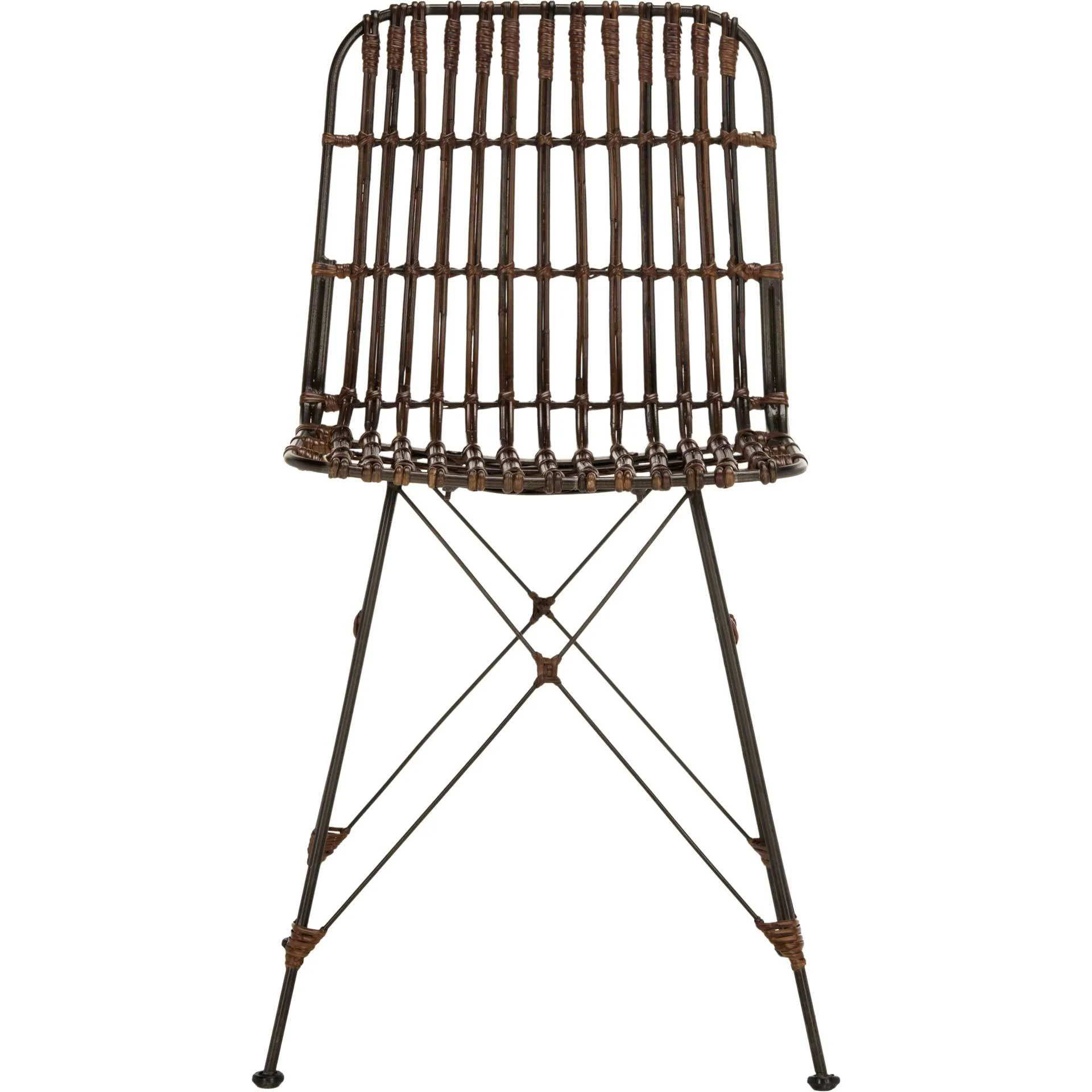 Millie Wicker Dining Chair Croco Brown (Set of 2) - Image 3