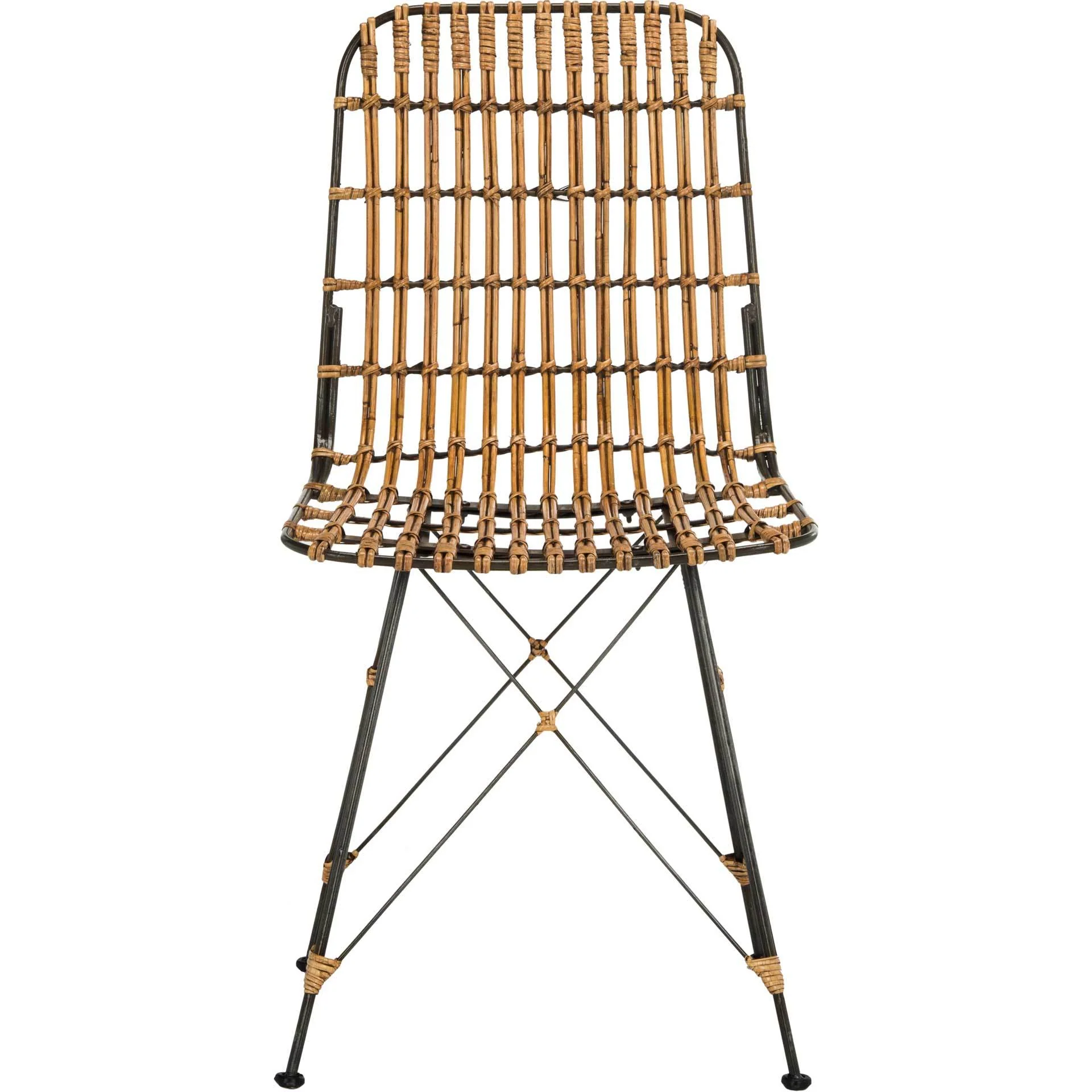 Millie Wicker Dining Chair Natural Brown Wash (Set of 2) - Image 3