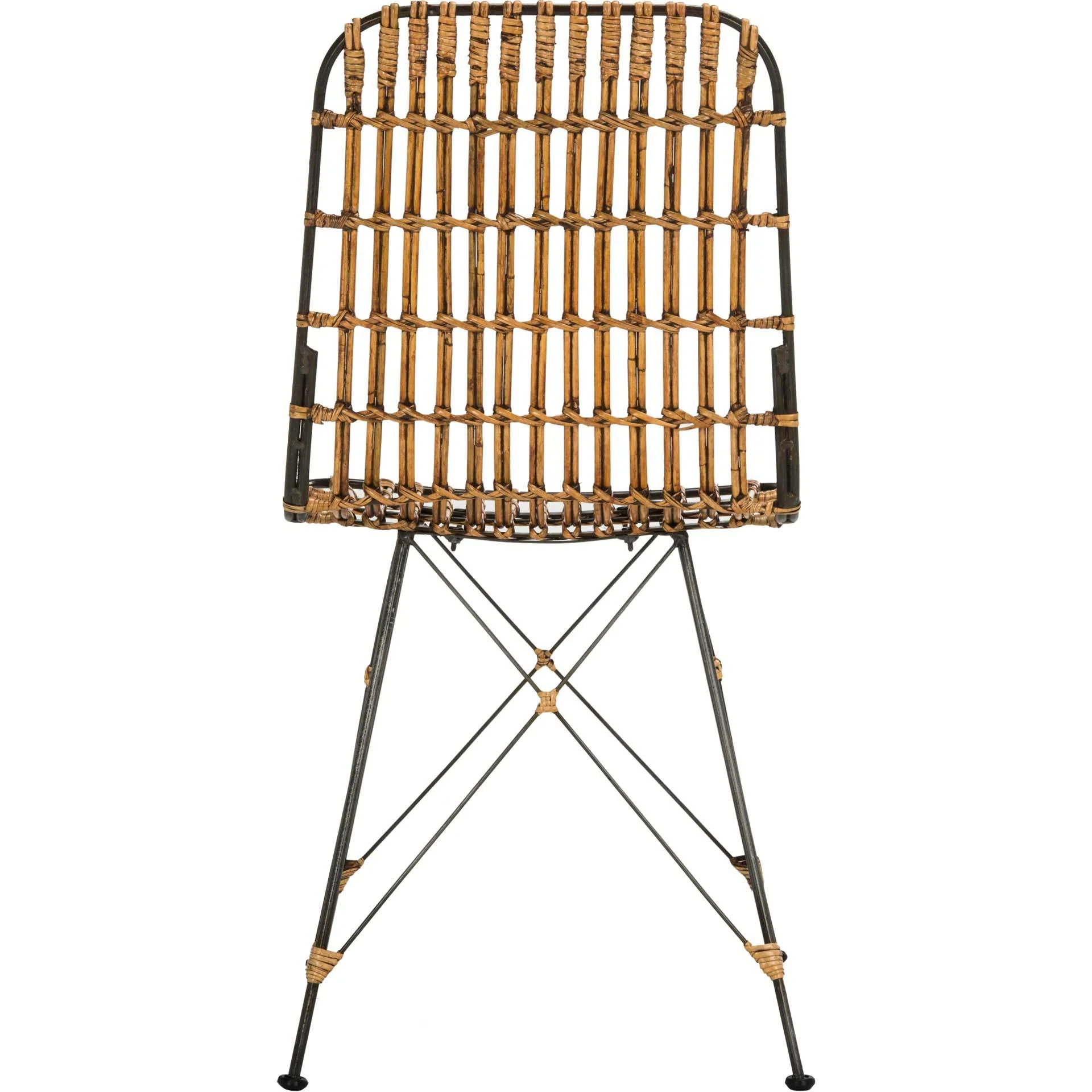 Millie Wicker Dining Chair Natural Brown Wash (Set of 2) - Image 6
