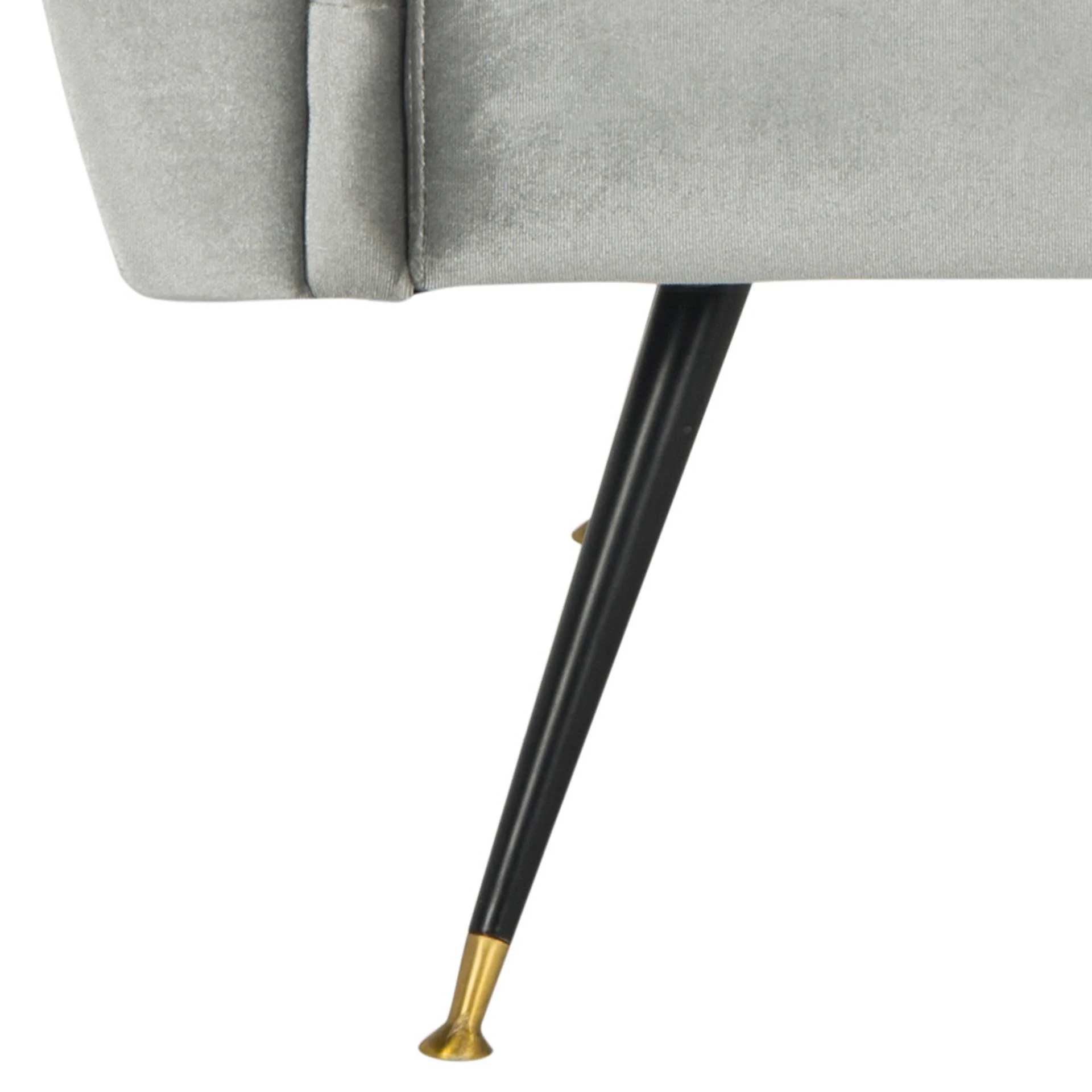 Milton Velvet Accent Chair Light Gray - Image 7