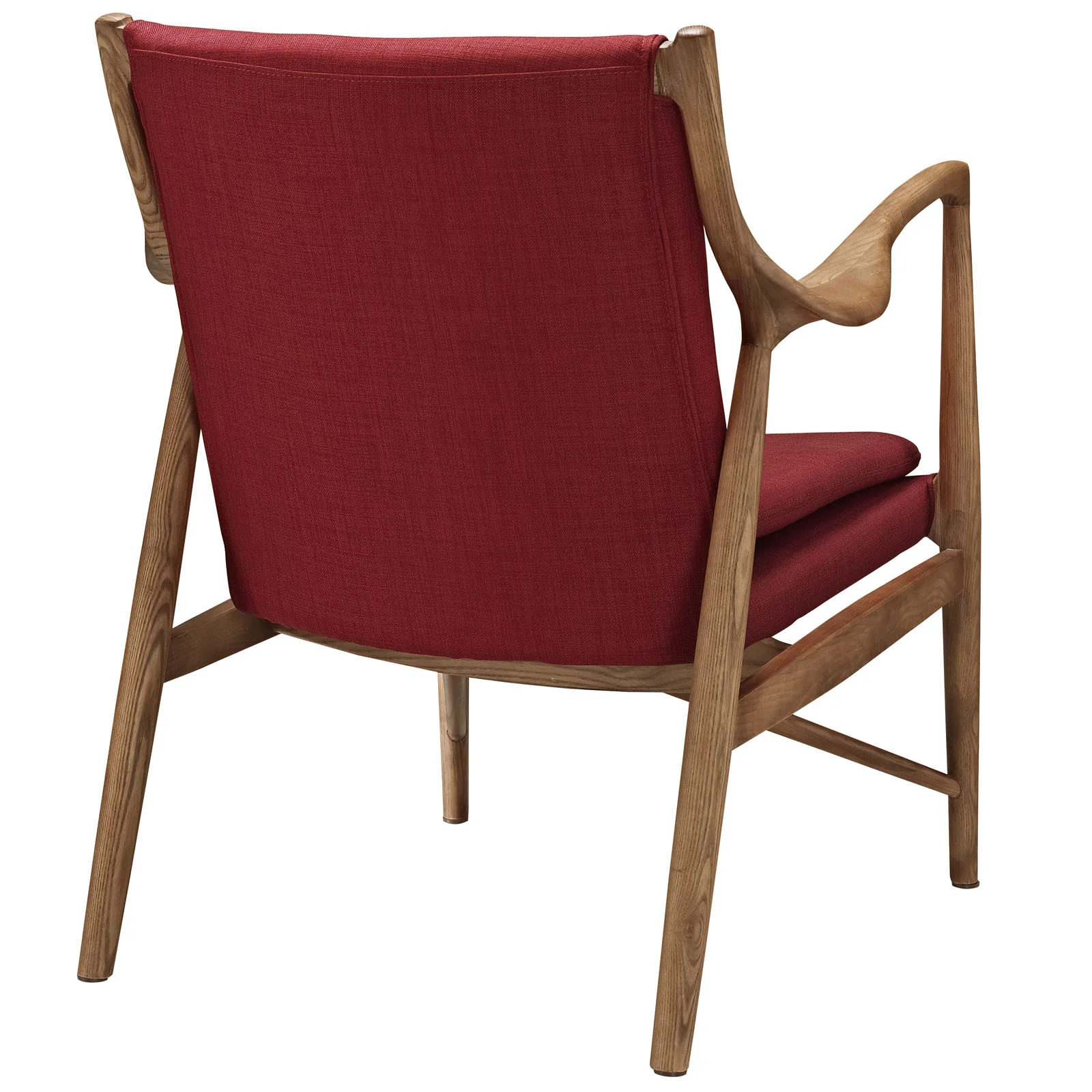 Minerva Upholstered Lounge Chair Maple Red - Image 3