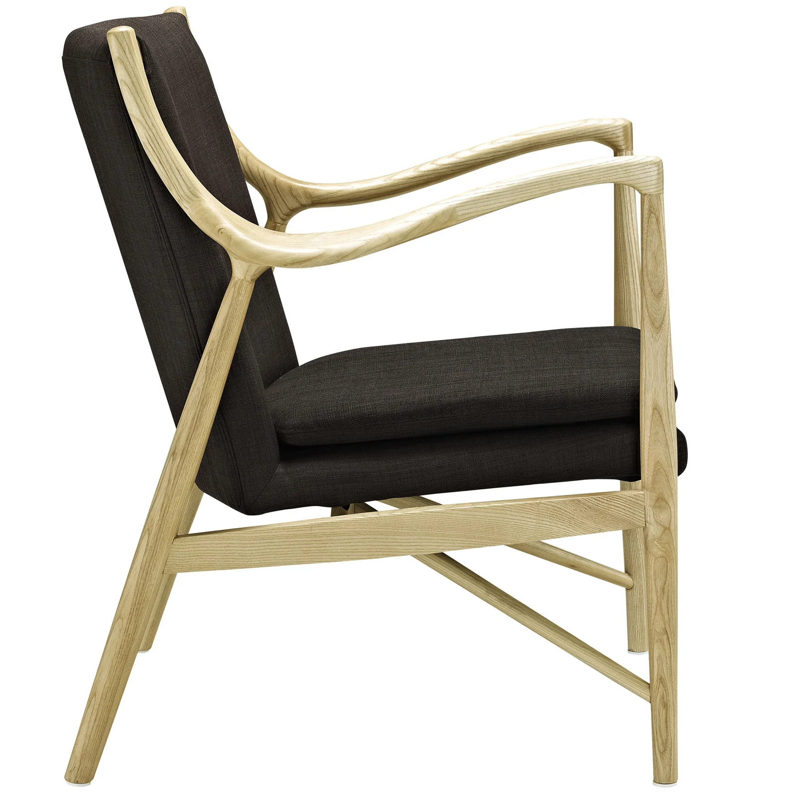Minerva Upholstered Lounge Chair Natural Brown - Image 2