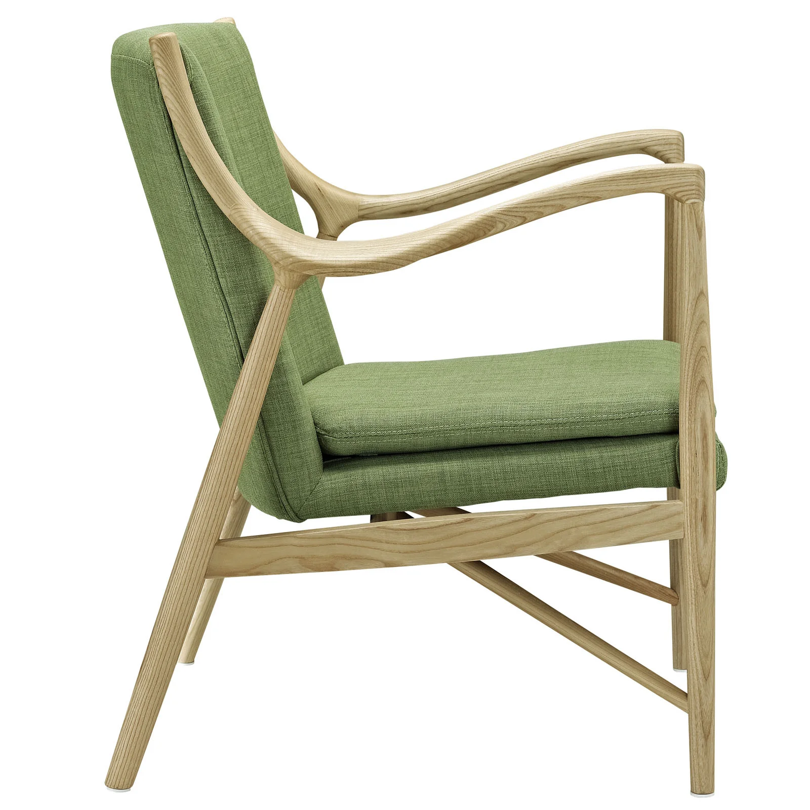 Minerva Upholstered Lounge Chair Natural Green - Image 2