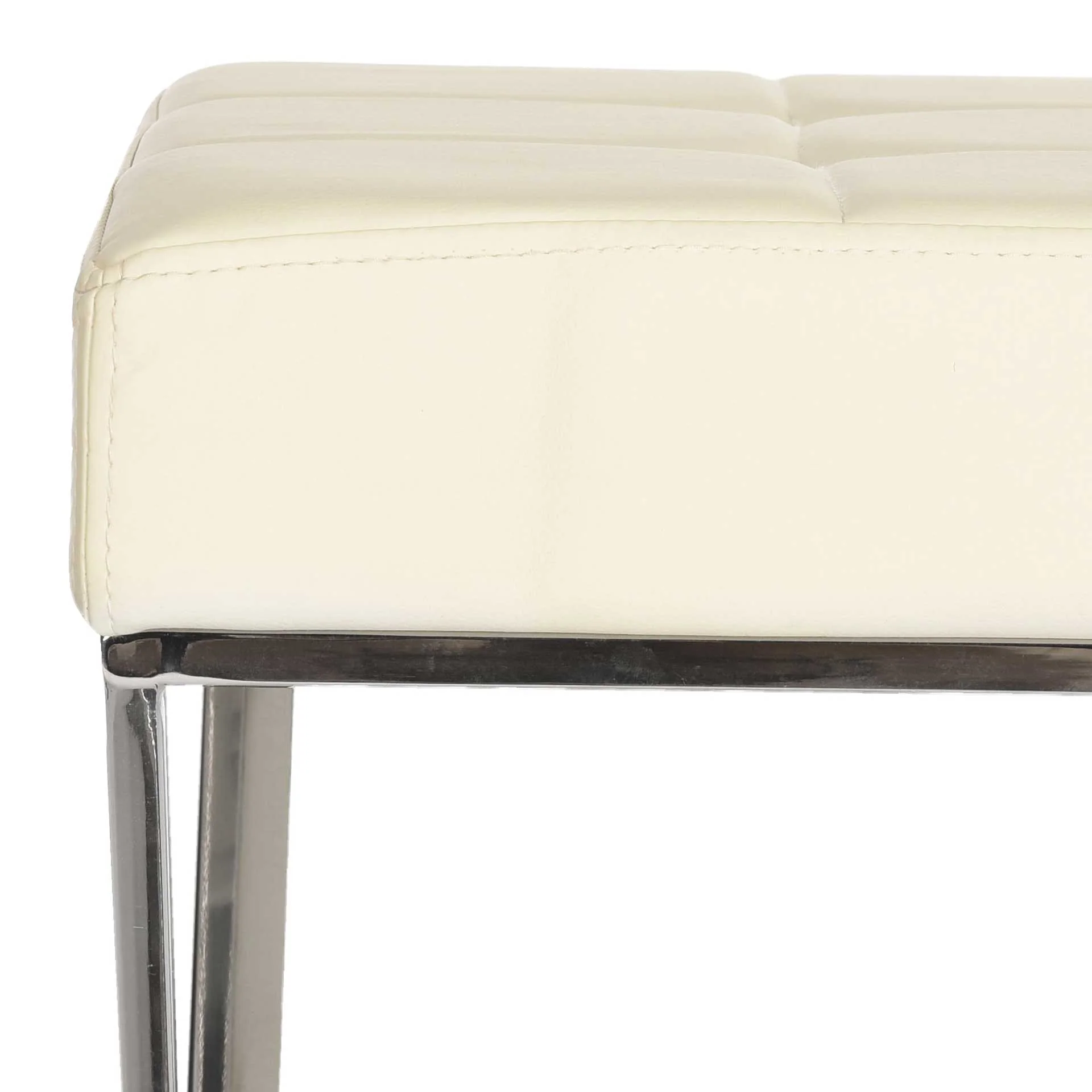 Mingle Bench Creme/Chrome - Image 3