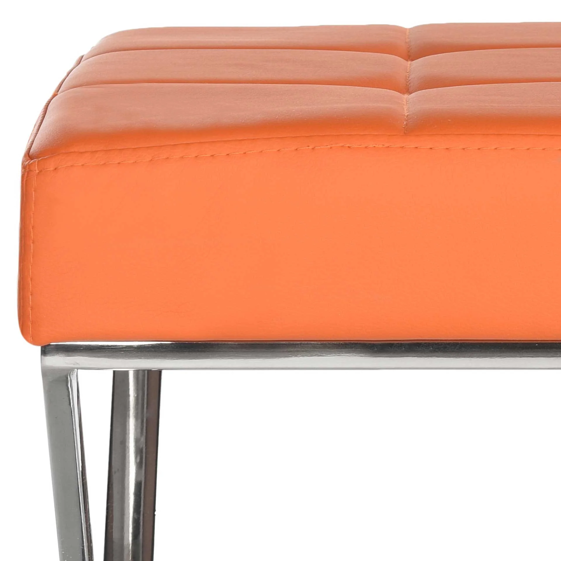 Mingle Bench Orange/Chrome - Image 3