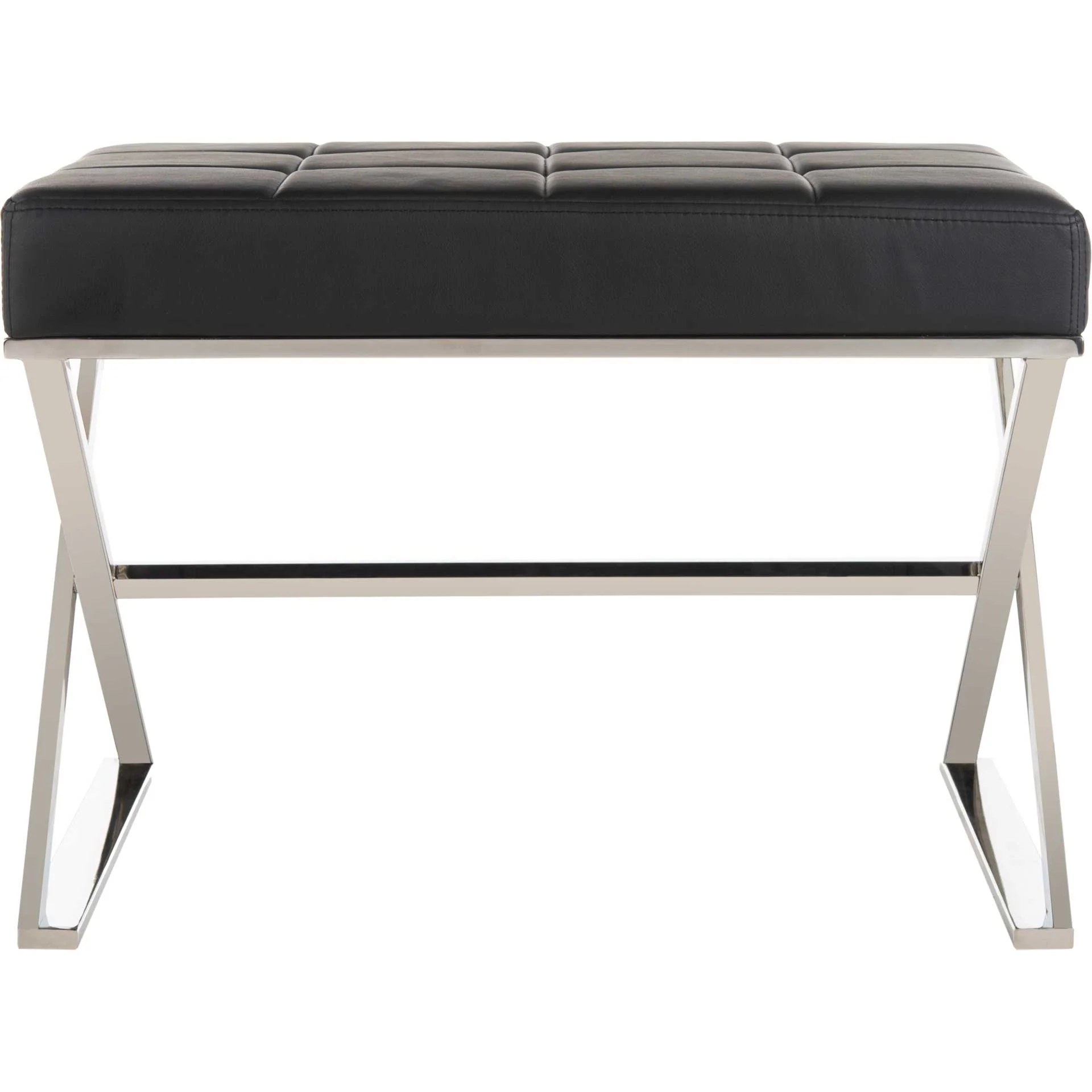 Mingle Ottoman Black/Chrome - Image 2