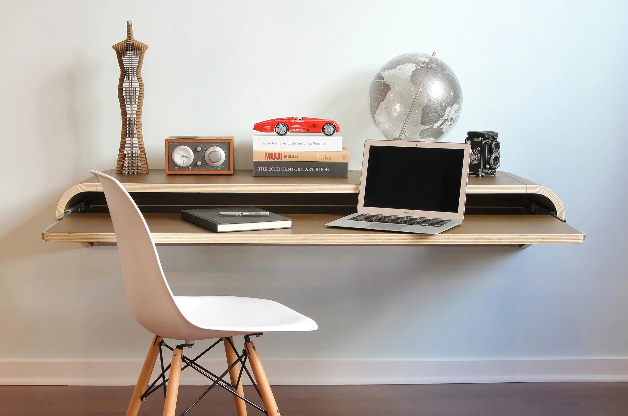 Minimal Wall Desk Walnut - Image 3