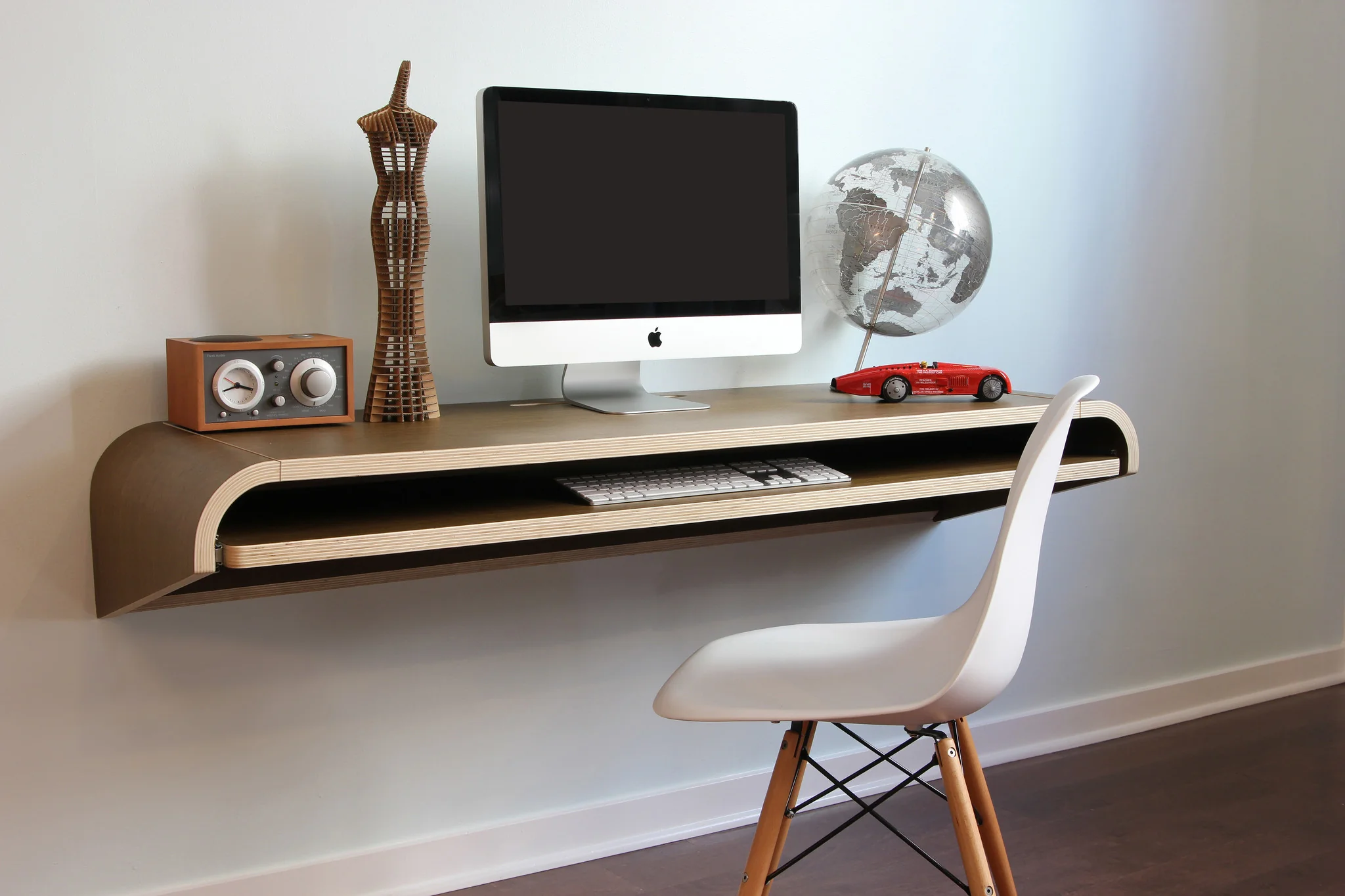 Minimal Wall Desk Walnut - Image 4