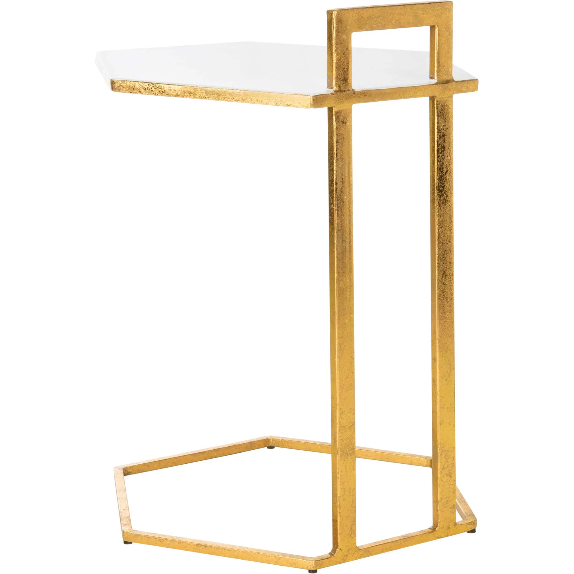 Mireya Hexagon C Table White/Gold - Image 5