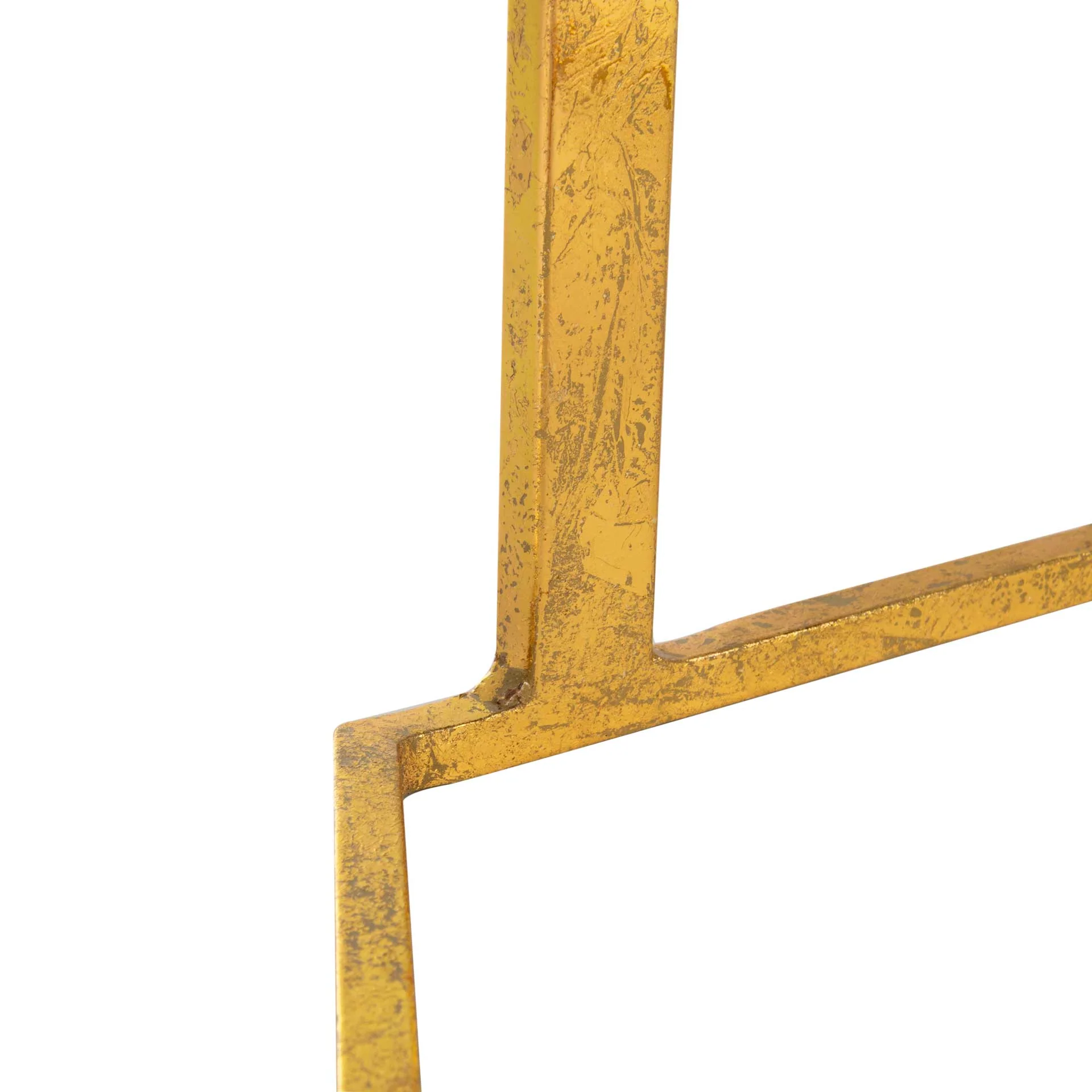 Mireya Hexagon C Table White/Gold - Image 8