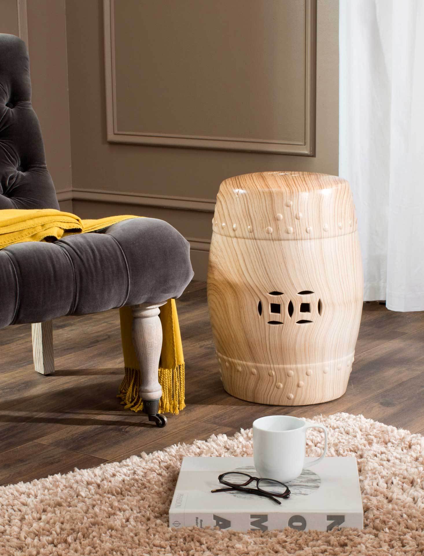 Miriam Forest Garden Stool Light Yellow - Image 3