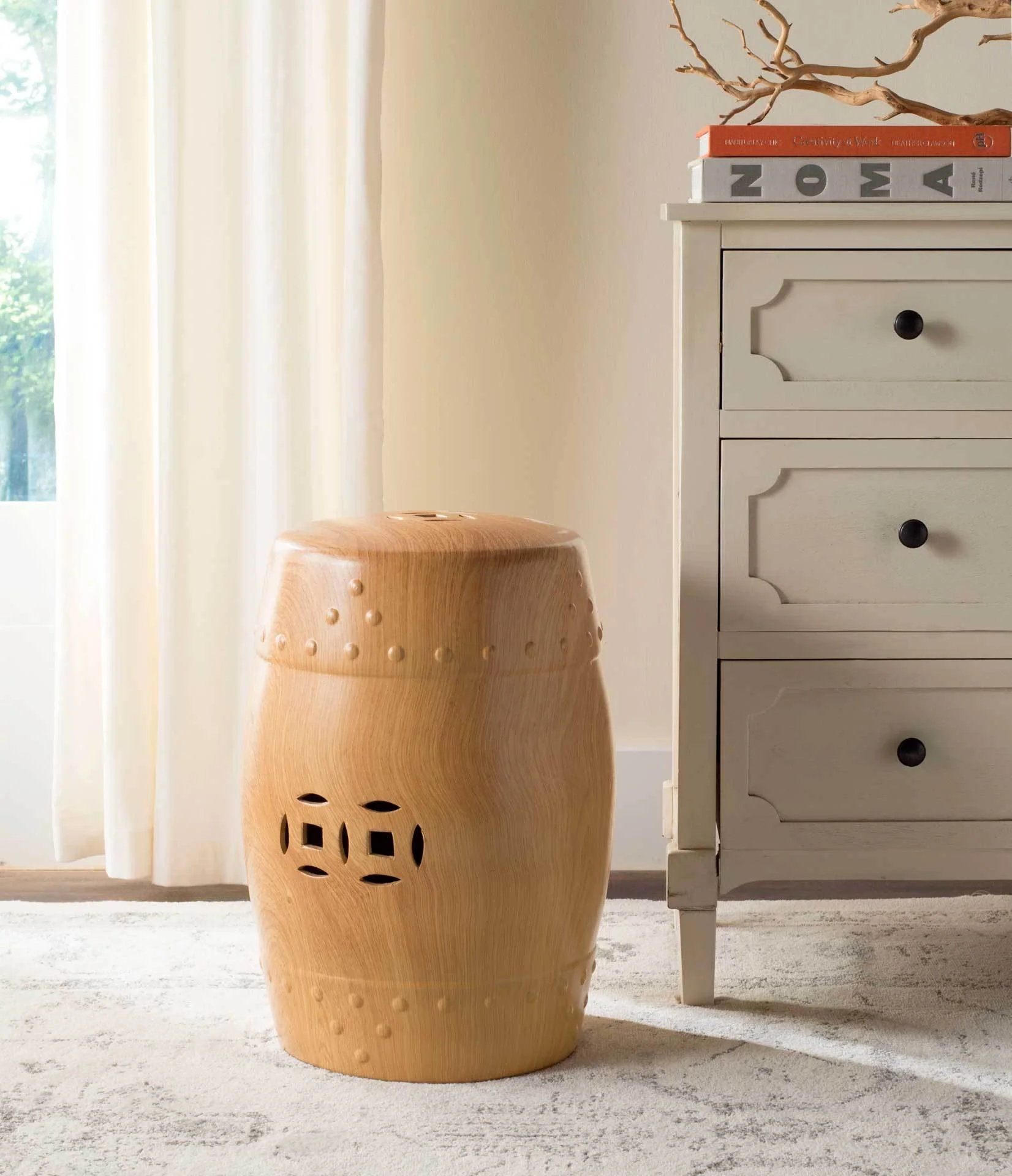 Miriam Forest Garden Stool Yellow - Image 3