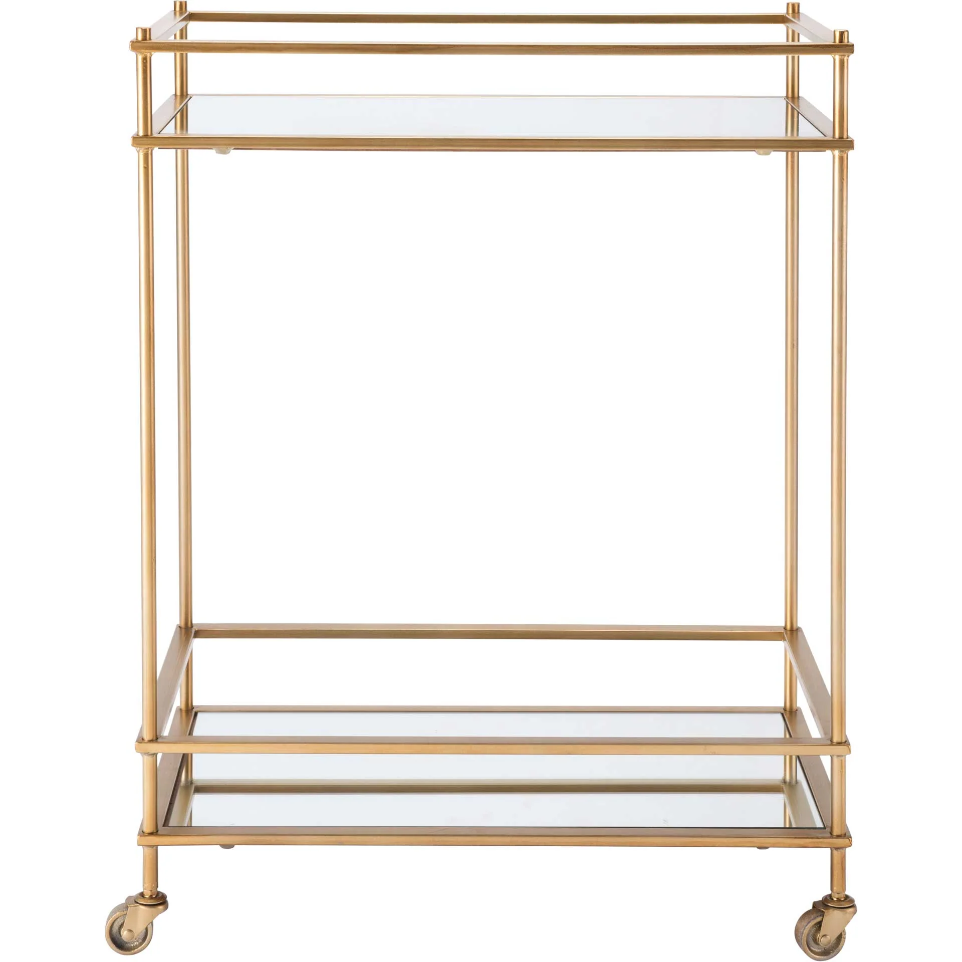 Mirrored Bar Cart Gold - Image 2