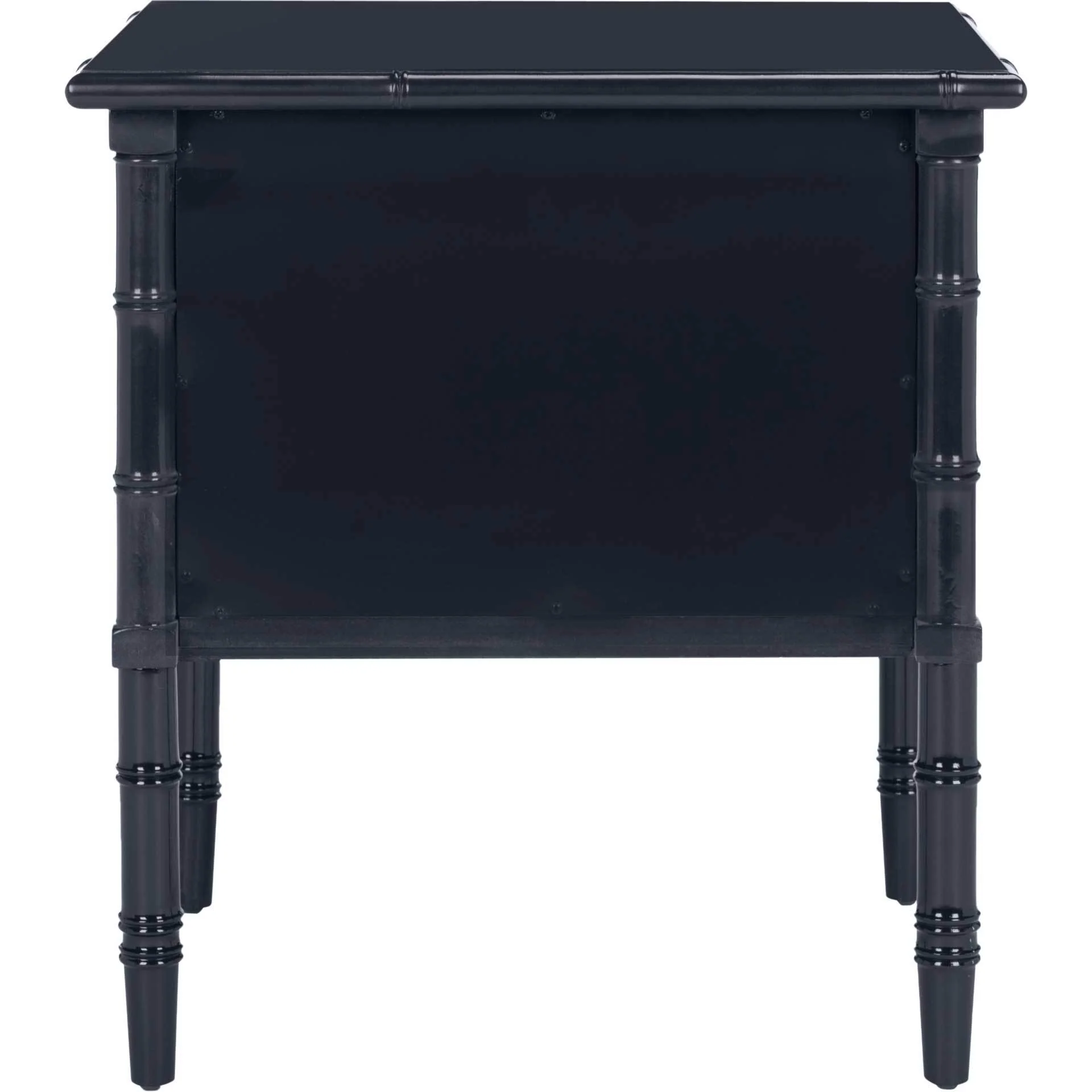 Mitchell 2 Drawer Bamboo Nightstand Navy - Image 4