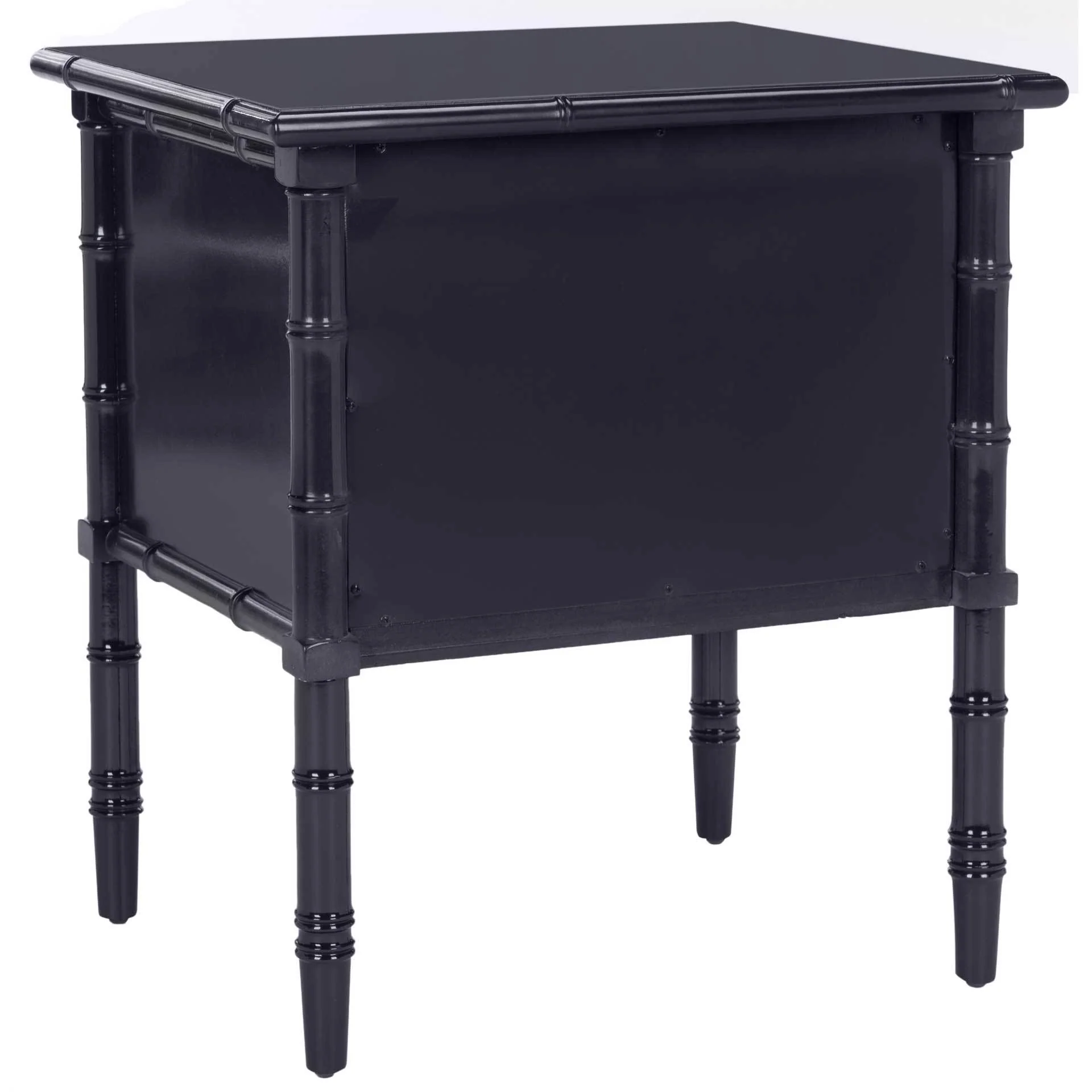 Mitchell 2 Drawer Bamboo Nightstand Navy - Image 5