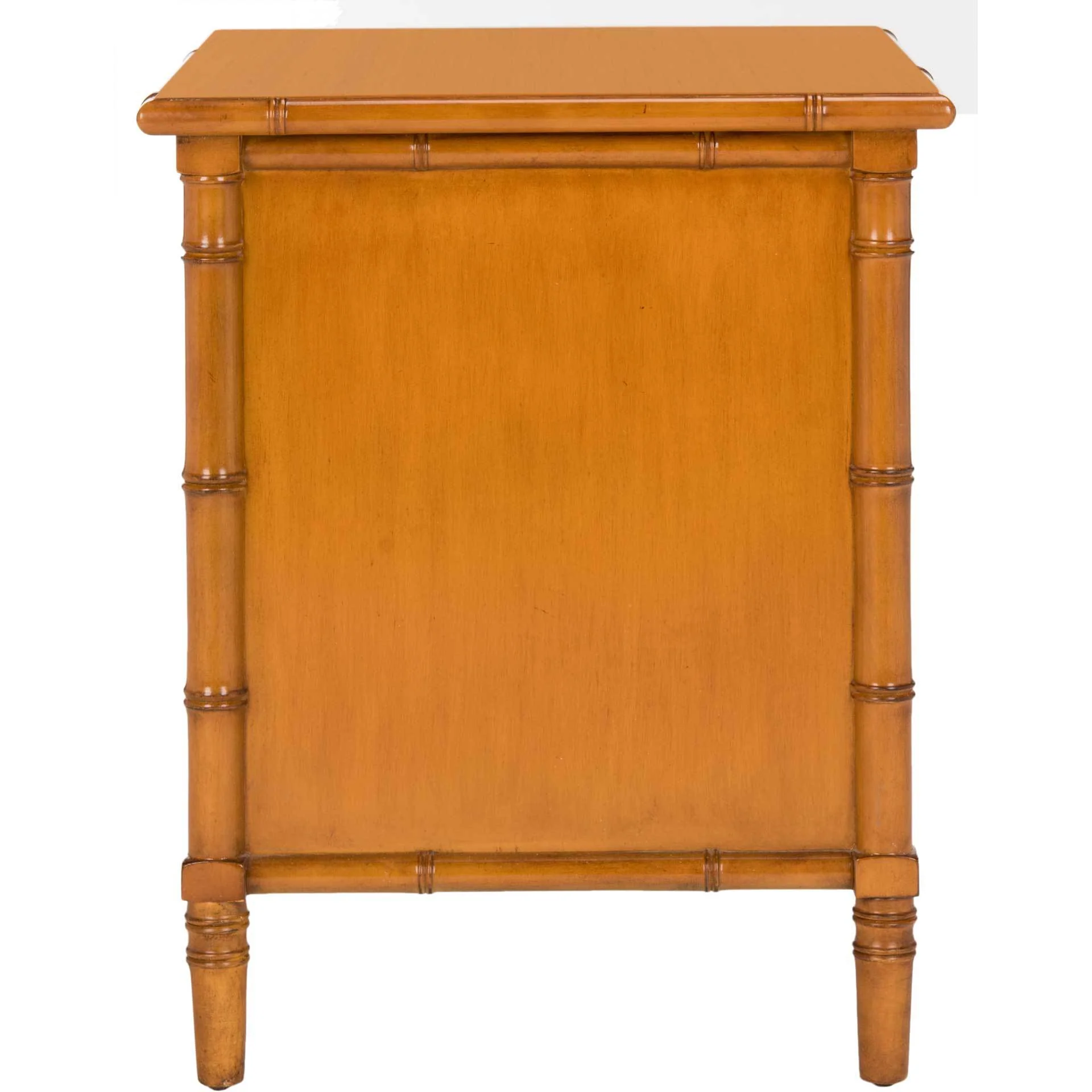 Mitchell 3 Drawer Bamboo Nightstand Brown - Image 3