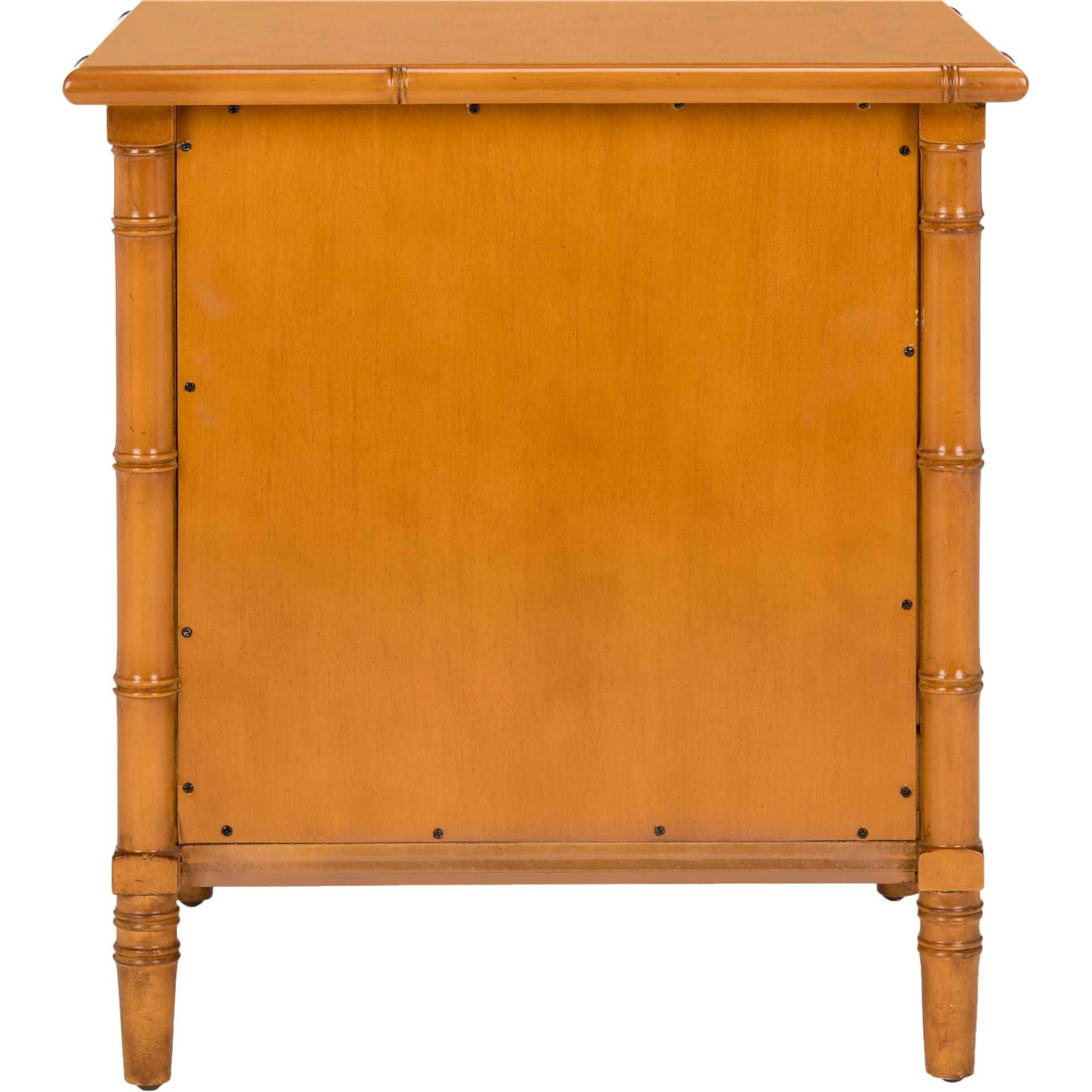 Mitchell 3 Drawer Bamboo Nightstand Brown - Image 4