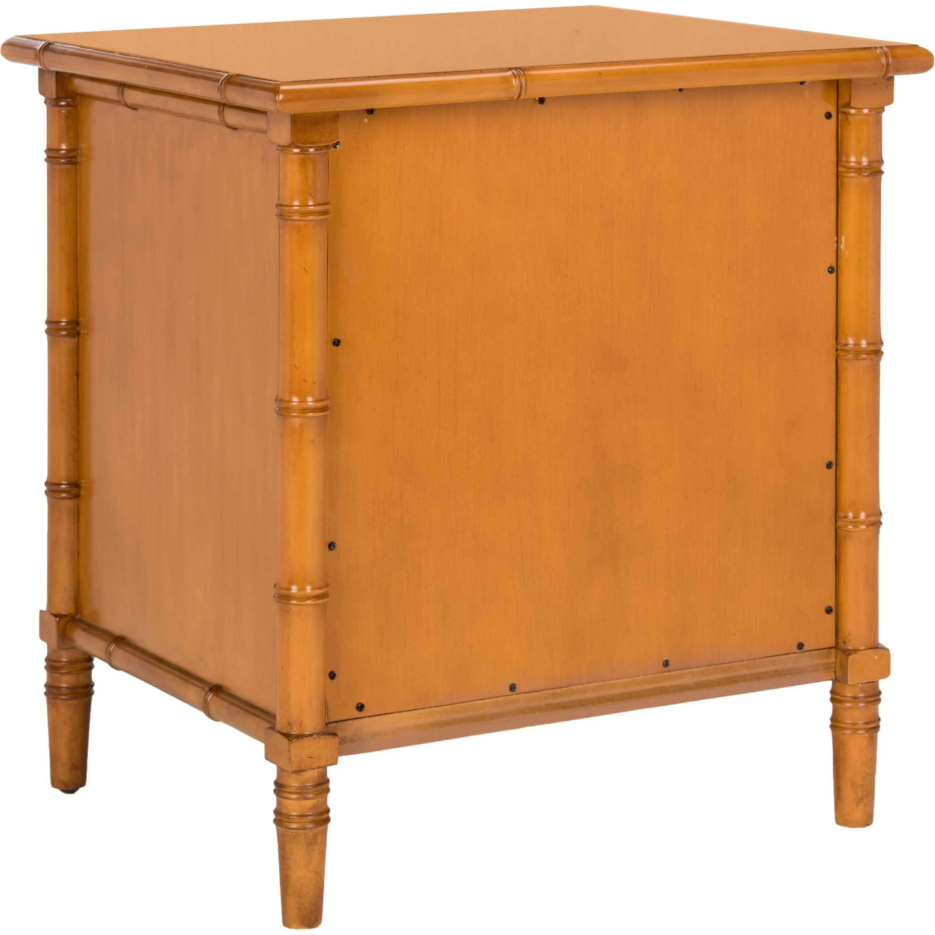 Mitchell 3 Drawer Bamboo Nightstand Brown - Image 5