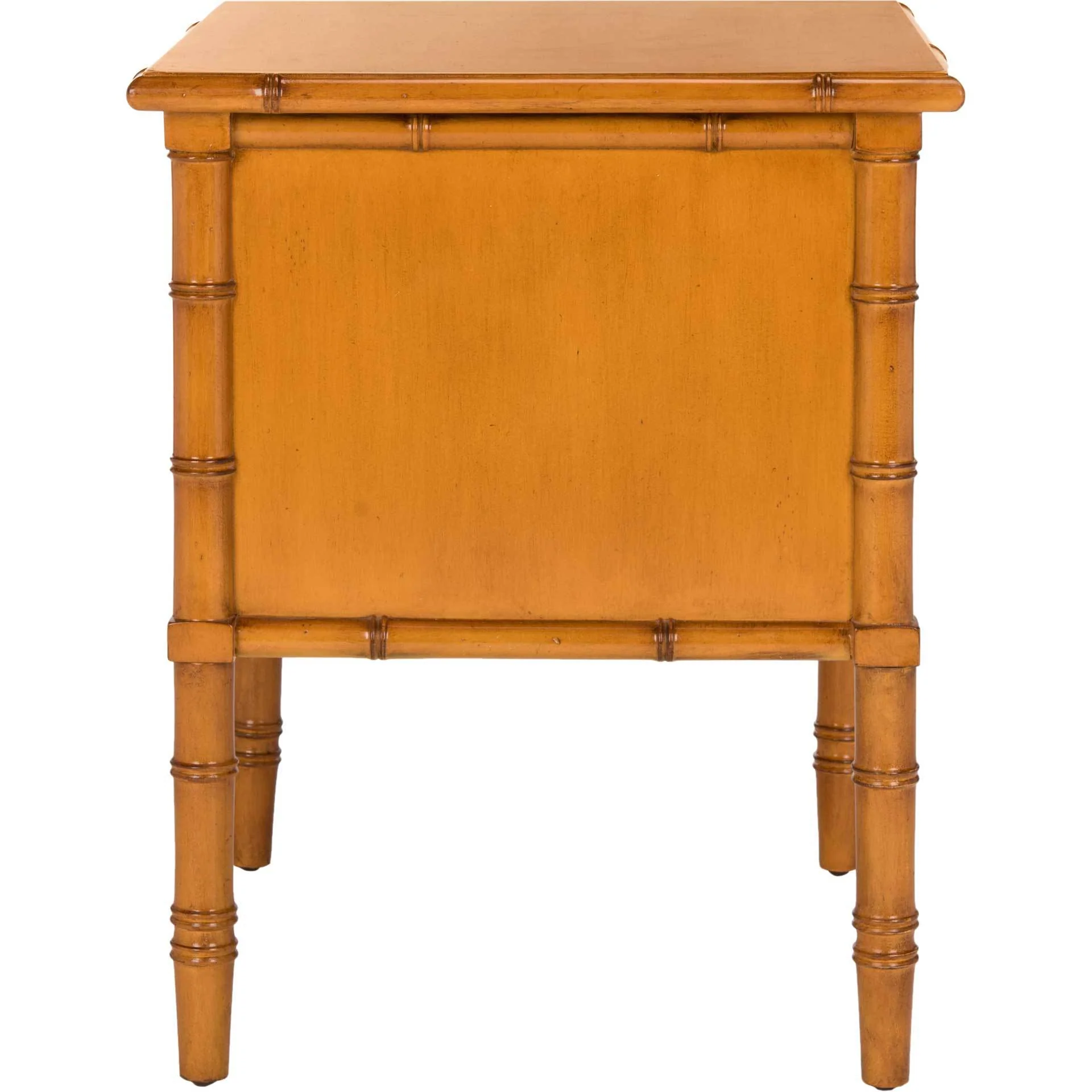 Mitchell Coastal 2 Drawer Bamboo Nightstand Brown - Image 3