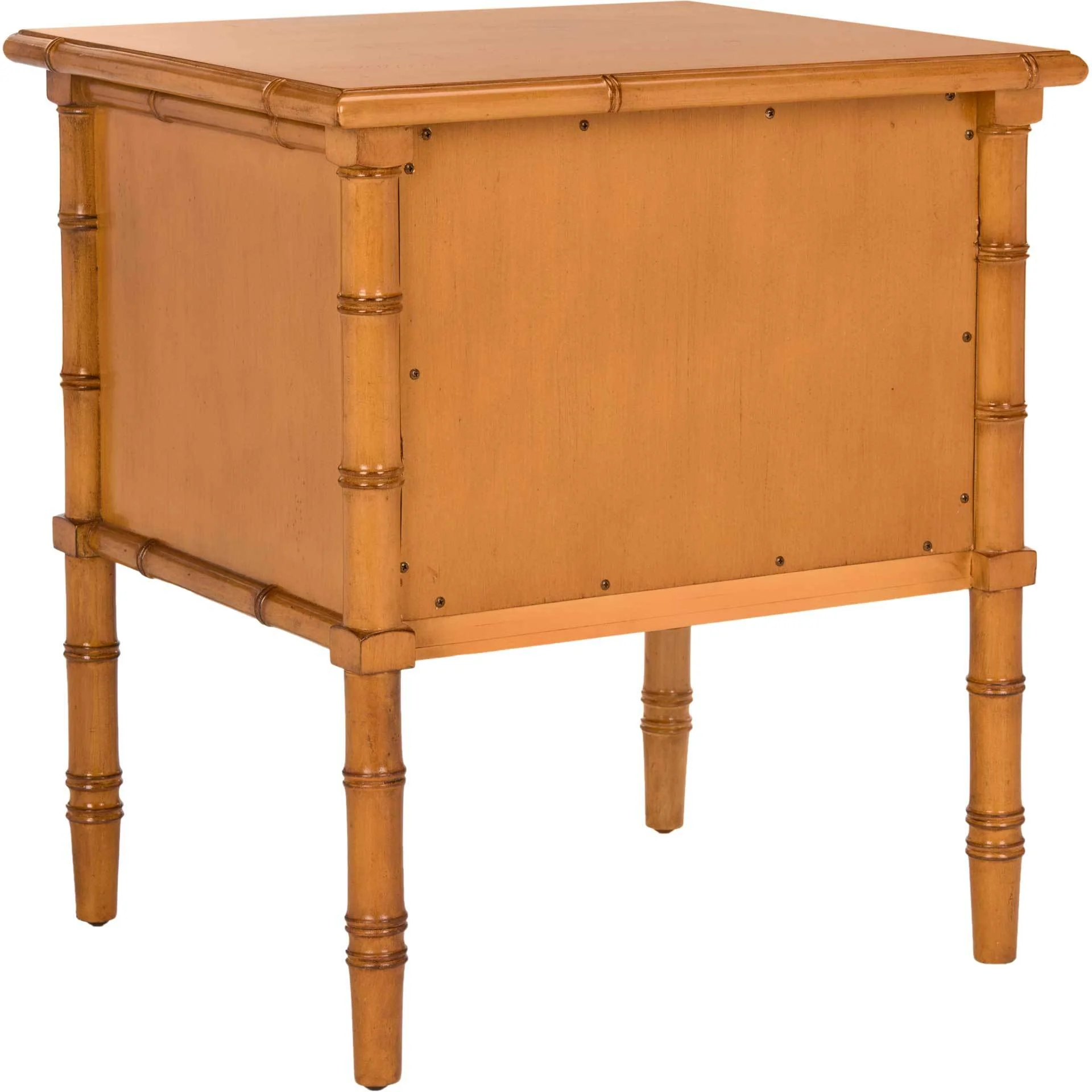 Mitchell Coastal 2 Drawer Bamboo Nightstand Brown - Image 5