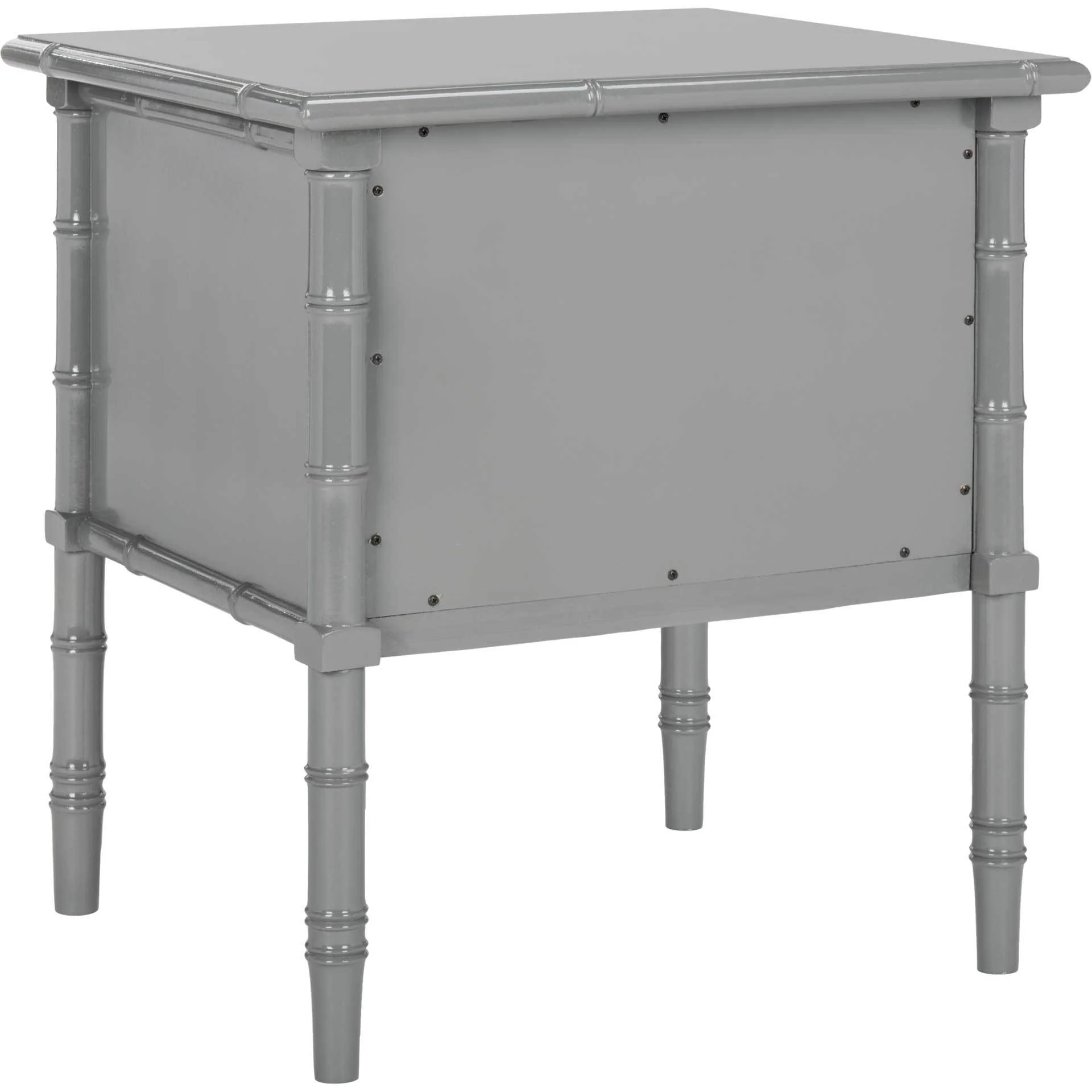 Mitchell Coastal 2 Drawer Bamboo Nightstand Gray - Image 5