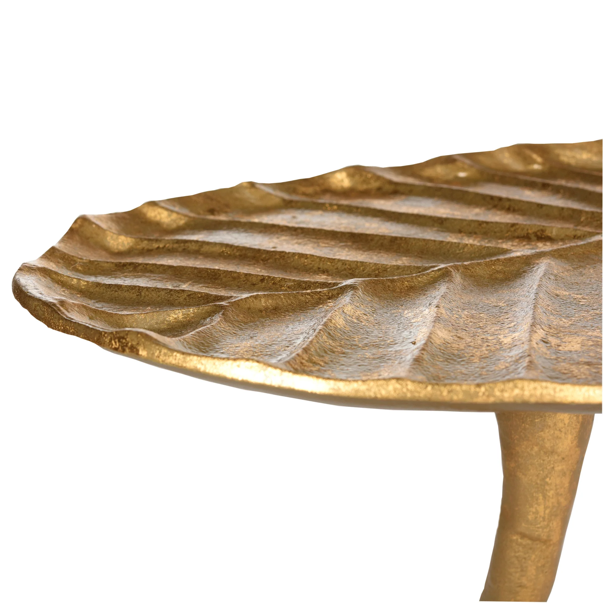 Mitchell Gold Foil Petal Side Table Gold - Image 2